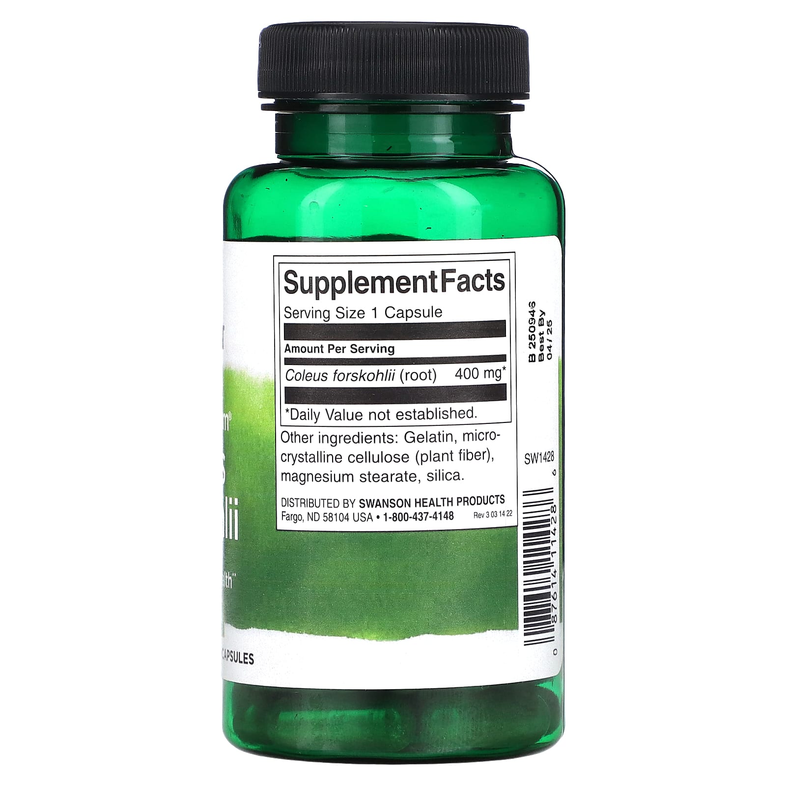 Swanson, Full Spectrum Coleus Forskohlii, 400 mg, 60 Capsules - Image 2
