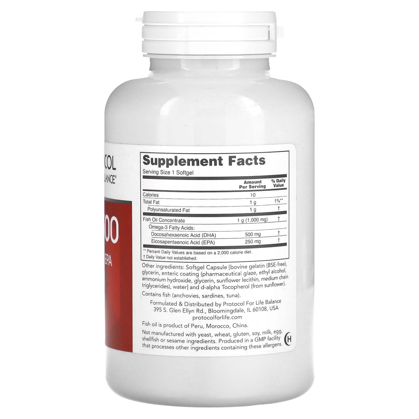 Protocol for Life Balance, DHA-500, 120 Softgels - Image 2
