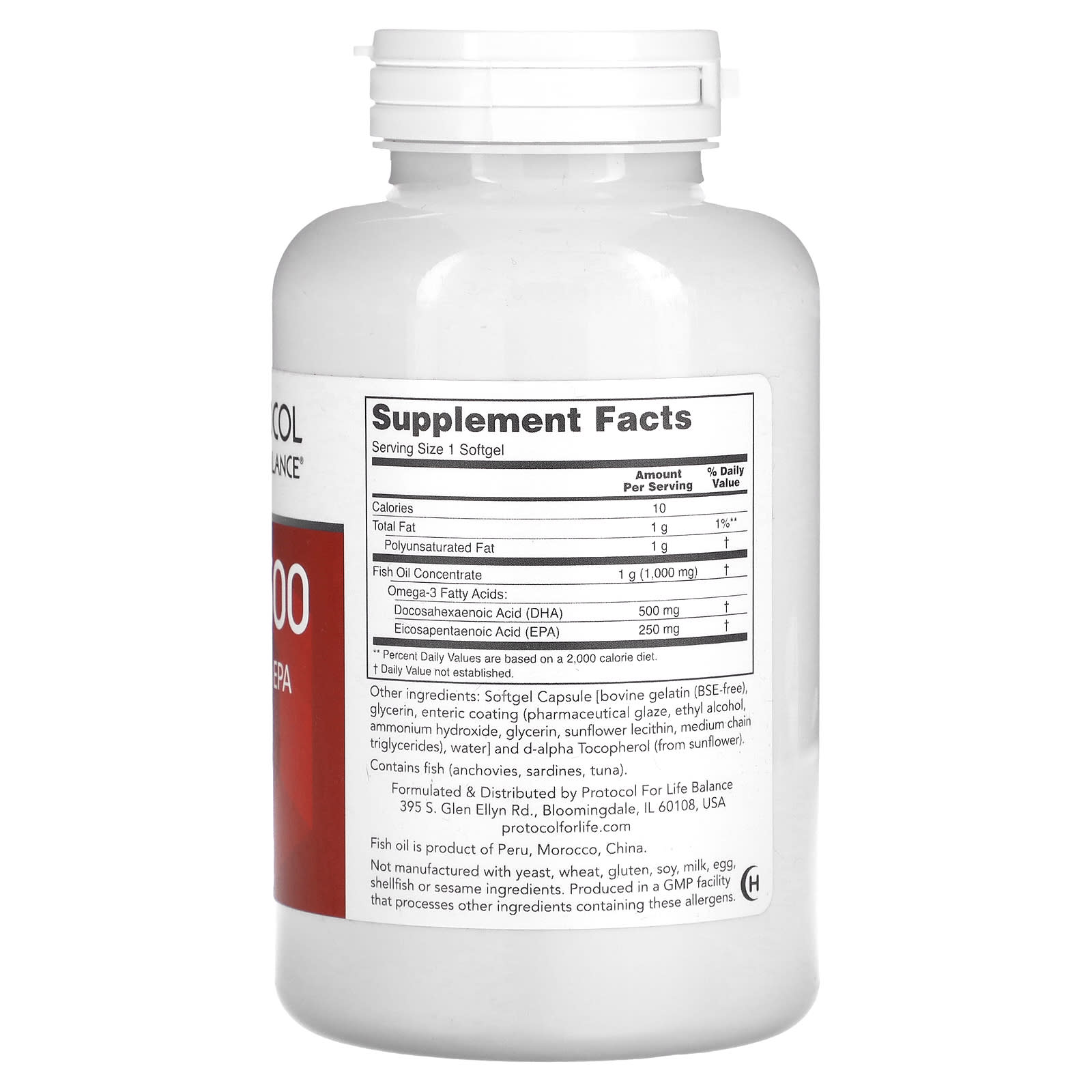 Protocol for Life Balance, DHA-500, 120 Softgels - Image 2
