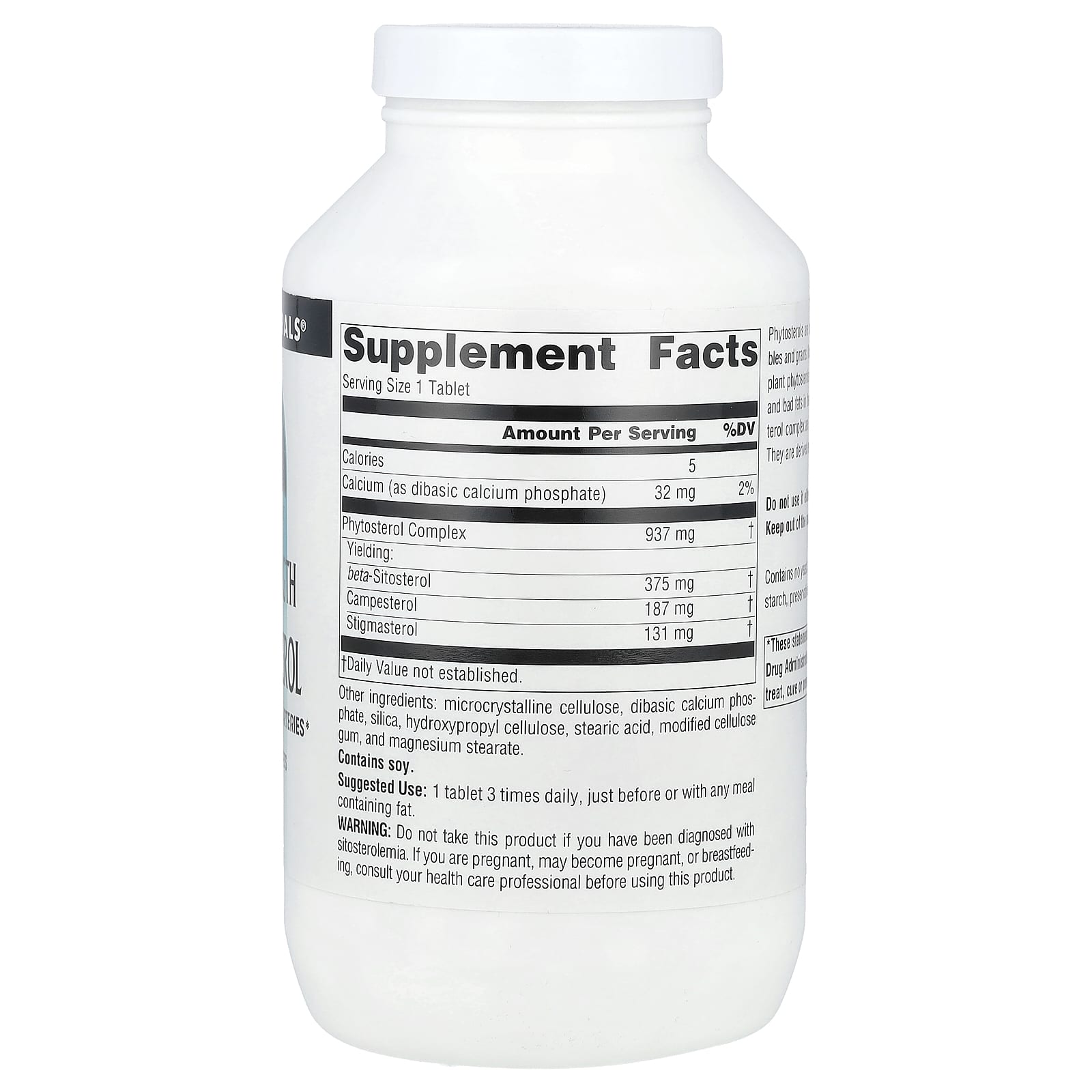 Source Naturals, Mega Strength Beta Sitosterol, 240 Tablets - Image 2