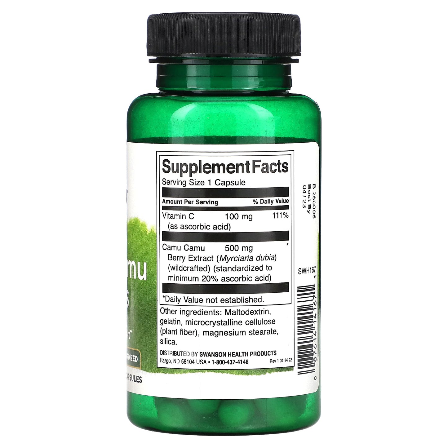 Swanson, Camu Camu Berries, 500 mg, 60 Capsules - Image 2
