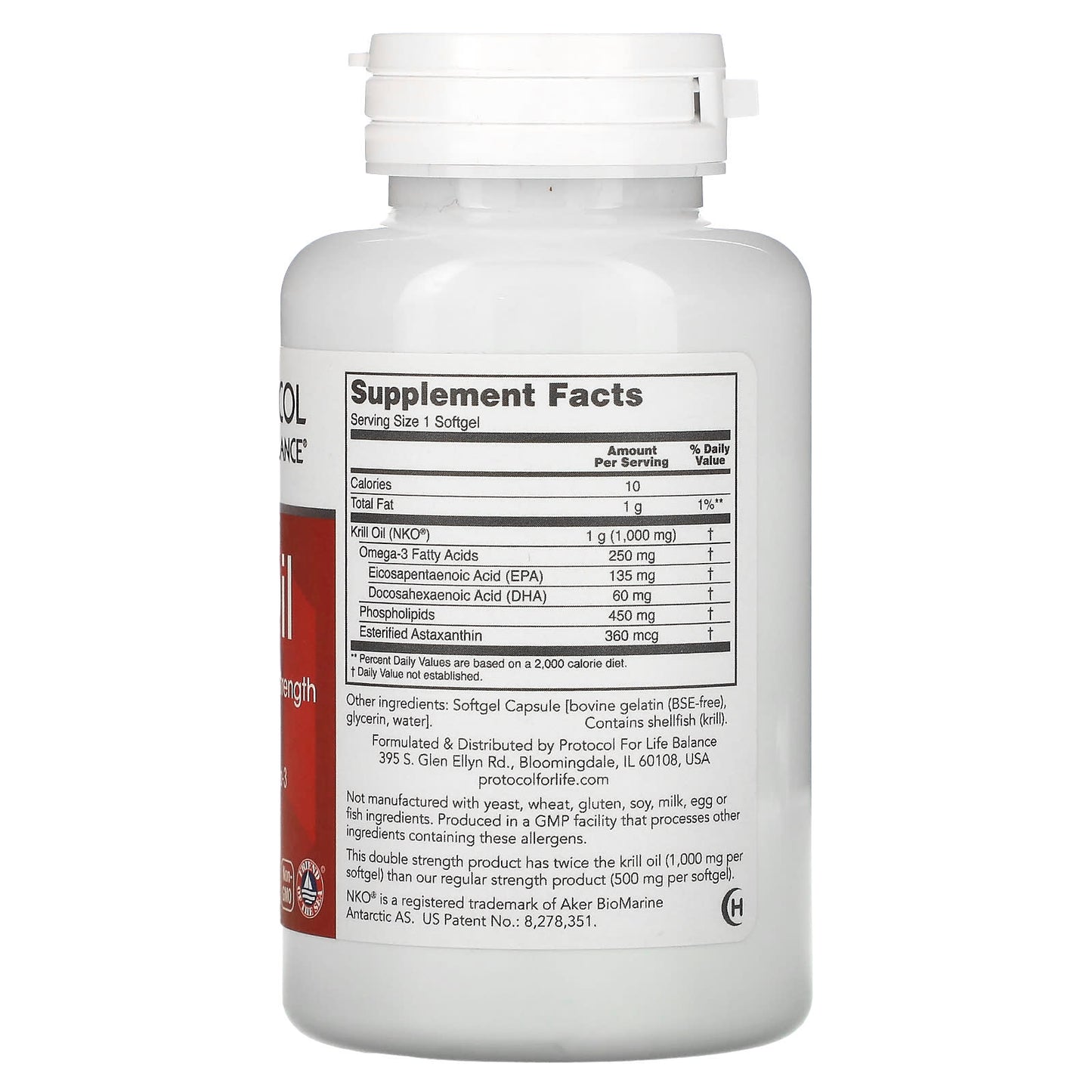 Protocol for Life Balance, Krill Oil, Double Strength, 60 Softgels - Image 2