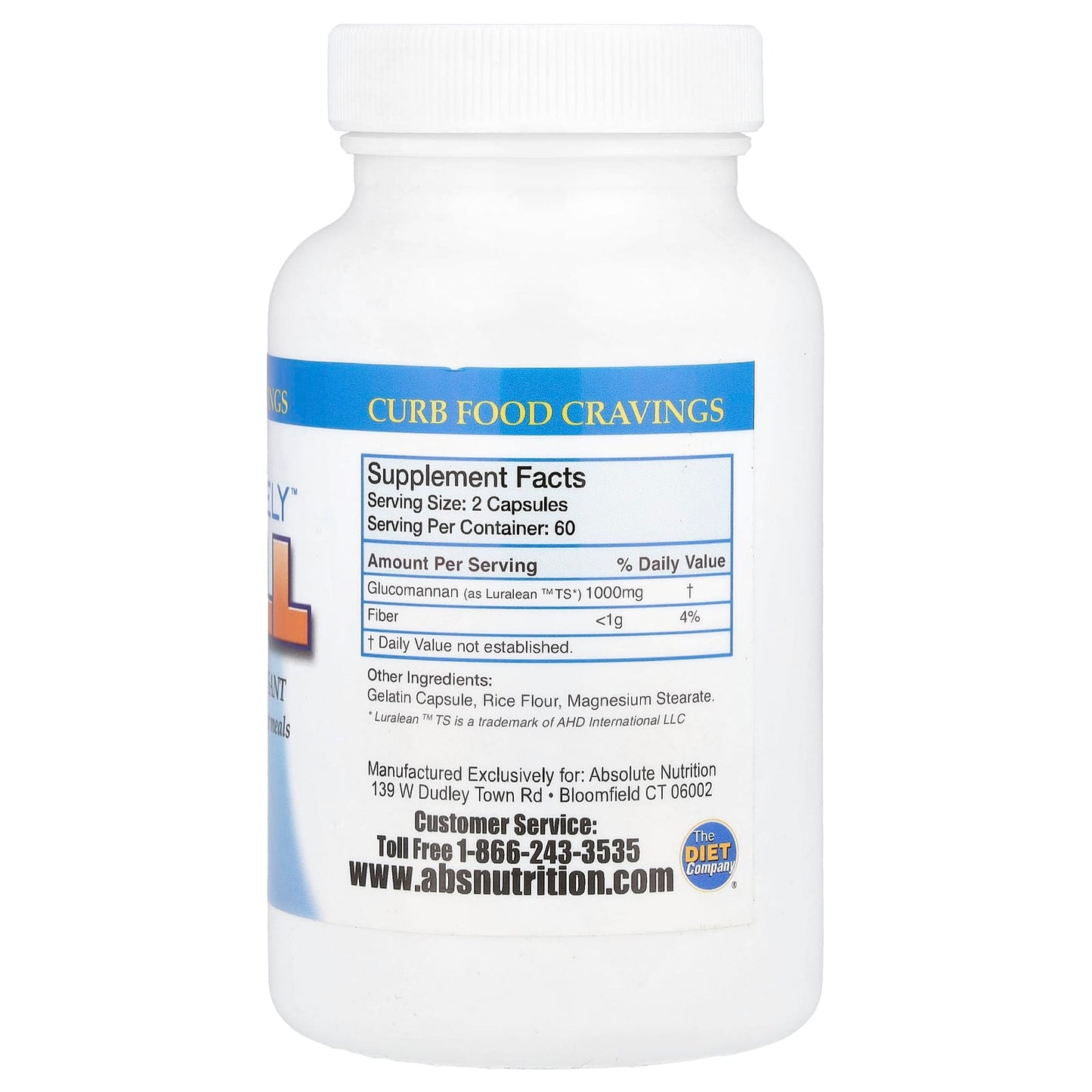 Suppress Appetite & Feel Full with Absolute Nutrition - 120 Capsules - Image 2