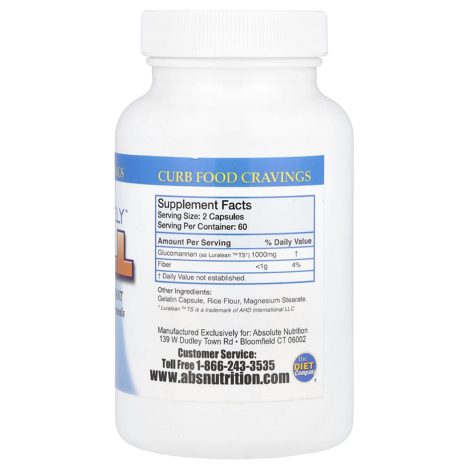 Suppress Appetite & Feel Full with Absolute Nutrition - 120 Capsules - Image 2