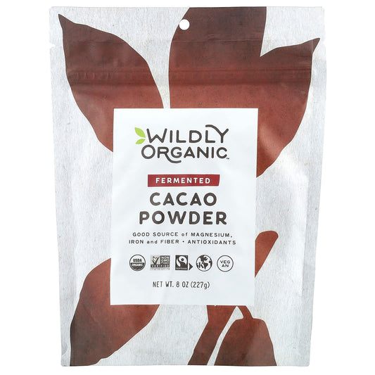 Wildly Organic, Fermented Cacao Powder, 8 oz (227 g) - Image 1