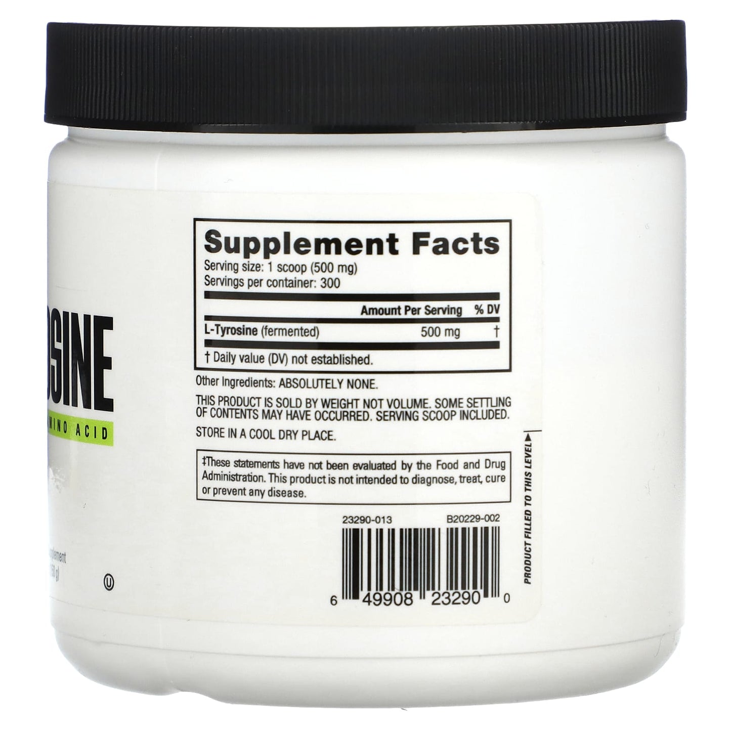 NutraBio, L-Tyrosine, 5.3 oz (150 g) - Image 2