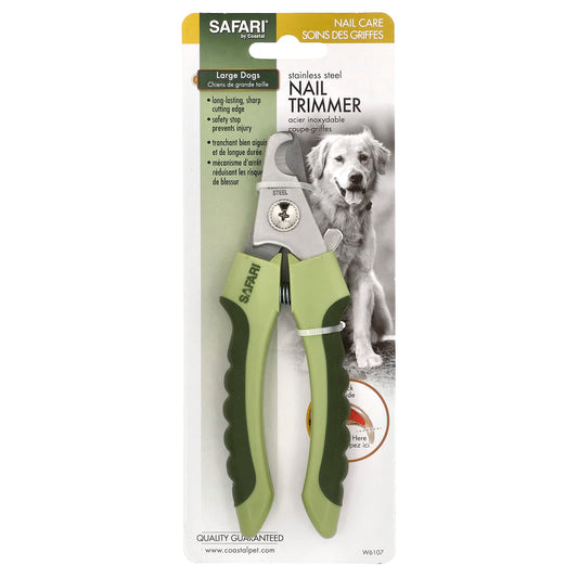 Safari, Stainless Steel Nail Trimmer, Large Dogs, 1 Tool - Image 1