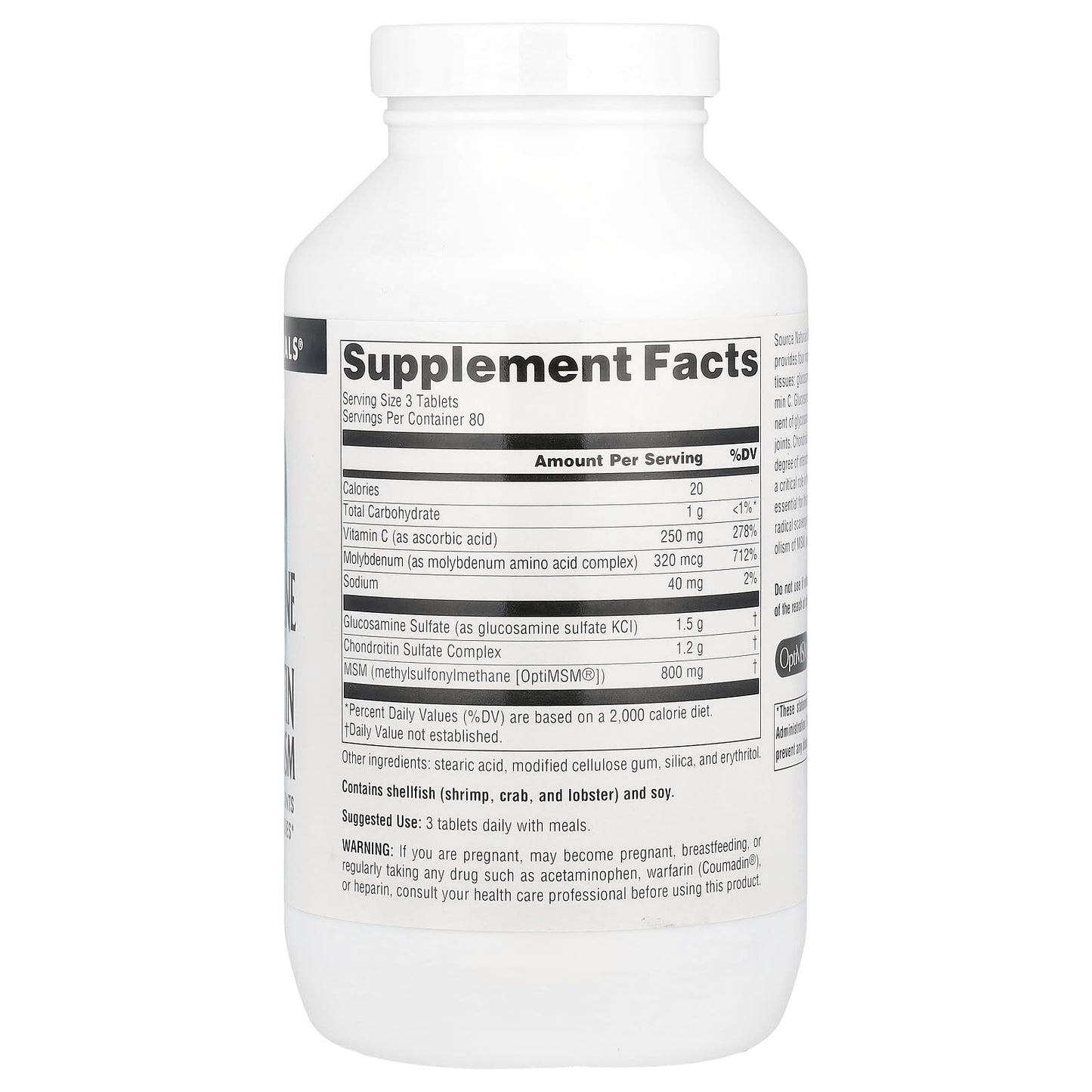 Source Naturals, Glucosamine Chondroitin Complex With MSM, 240 Tablets - Image 2