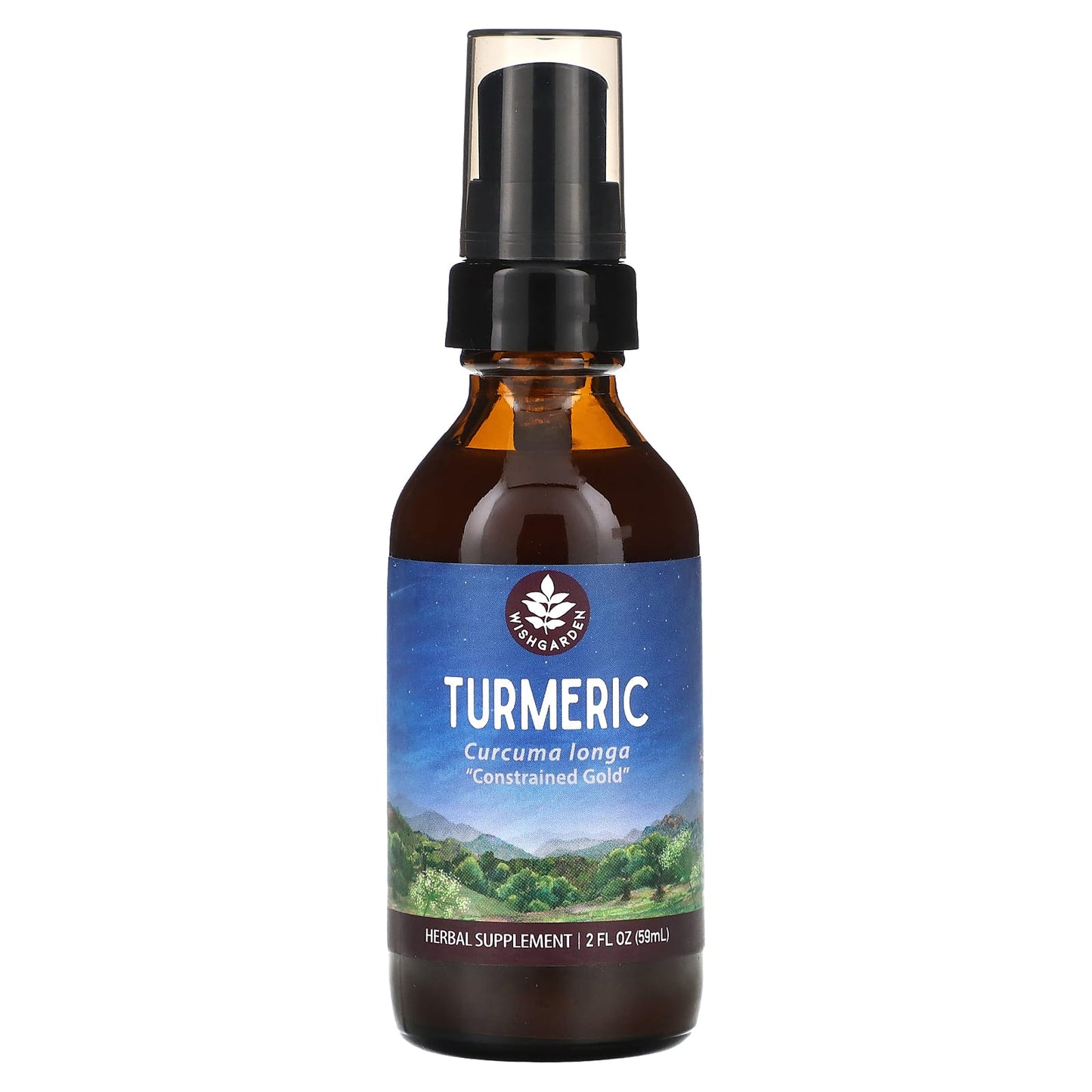 WishGarden Herbs, Turmeric, 2 fl oz (59 ml) - Image 1