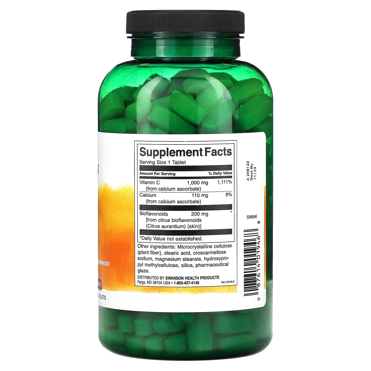 Swanson, Vitamin C, 250 Tablets - Image 2