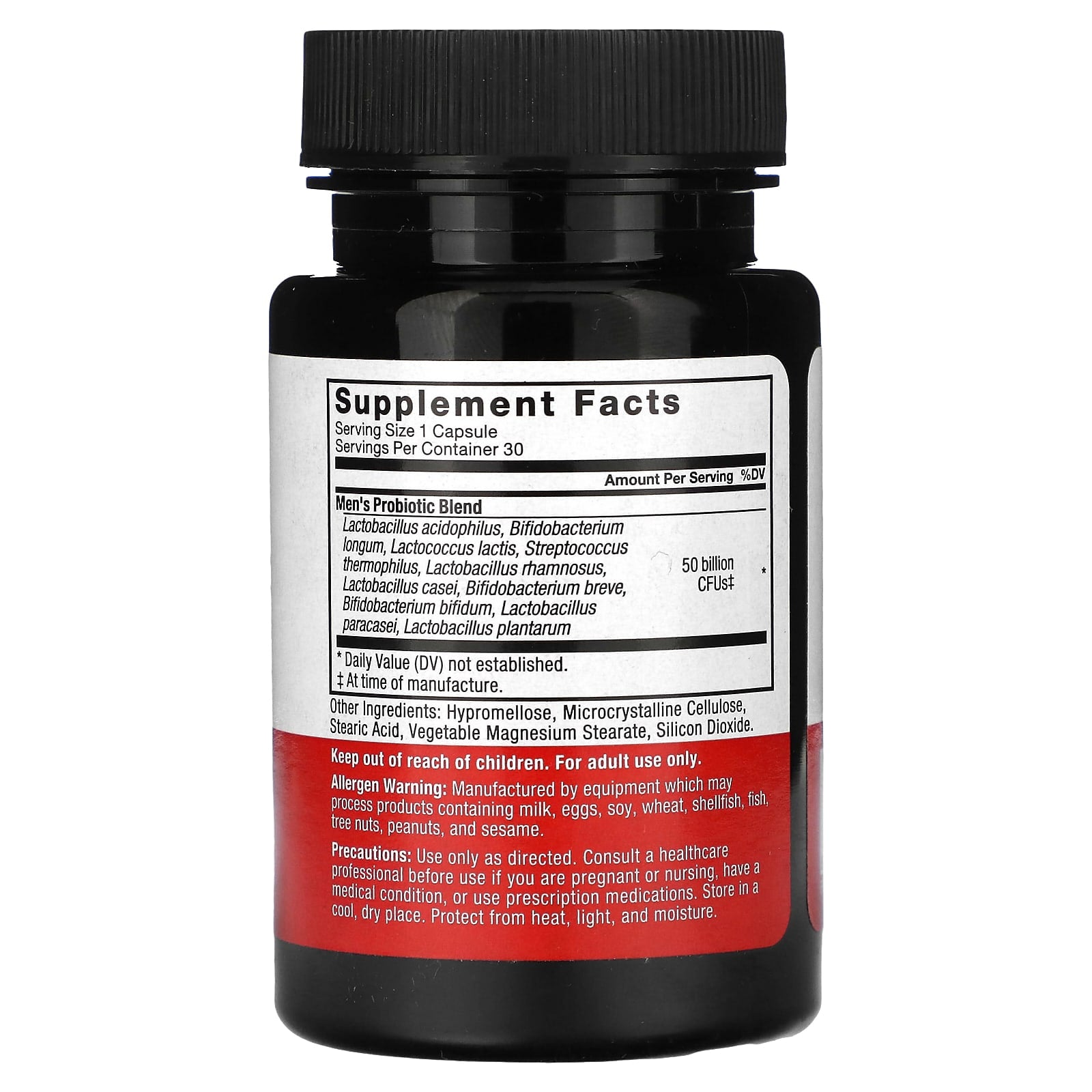 Force Factor Men's Probiotic 50 Billion CFUs 30 Capsules Digestive Health - Image 2
