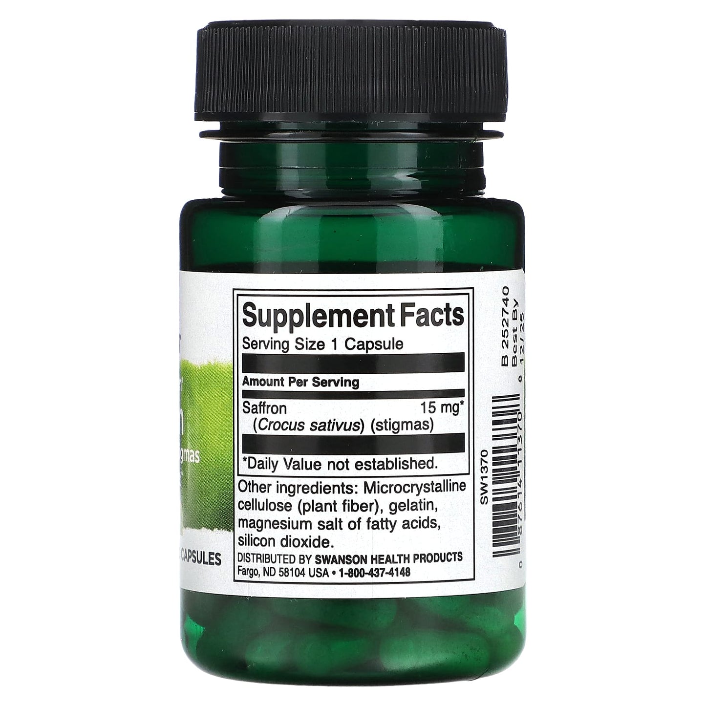 Swanson, Saffron, 15 mg , 60 Capsules - Image 2