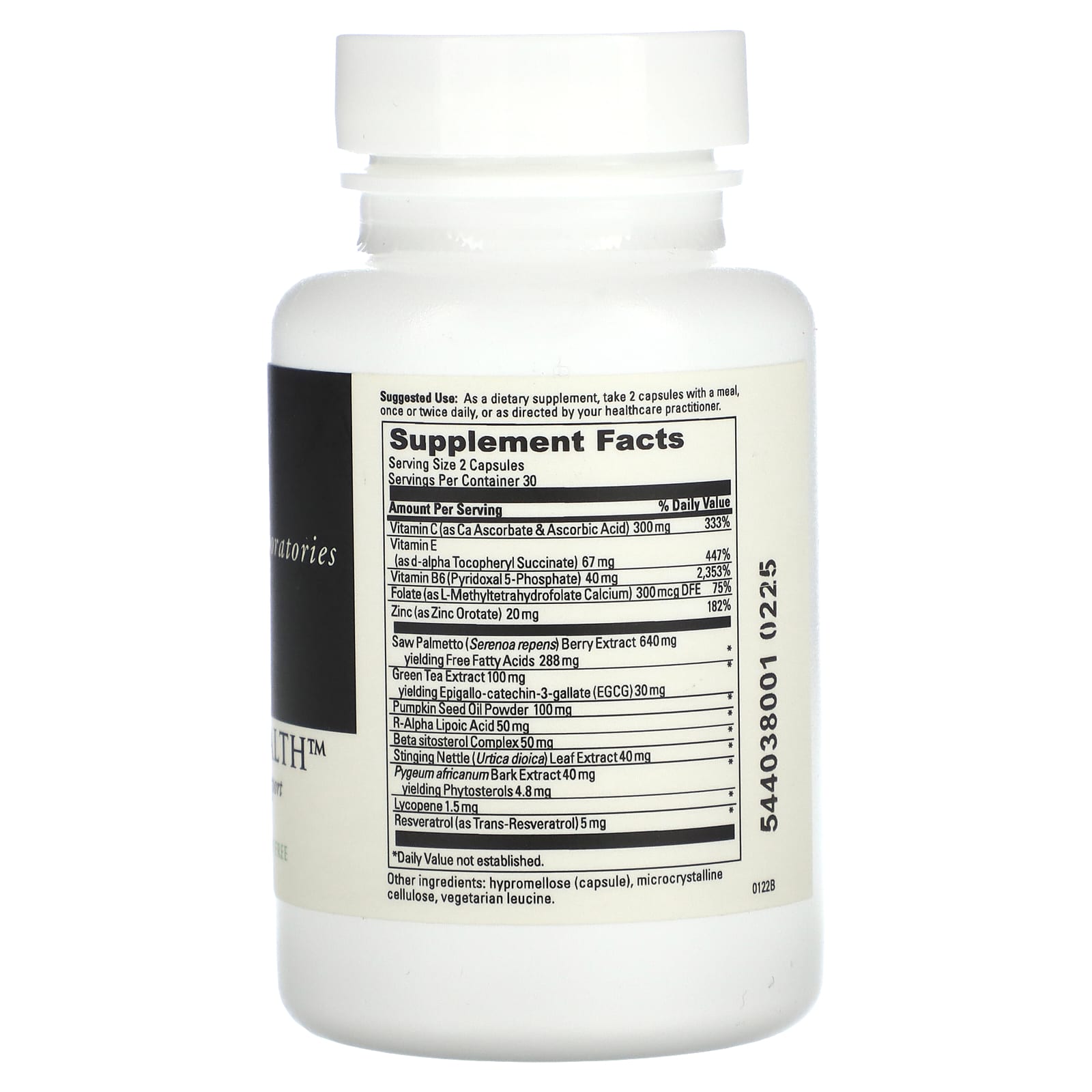 DaVinci Laboratories Prostate Health Supplement 60 Capsules - Image 2