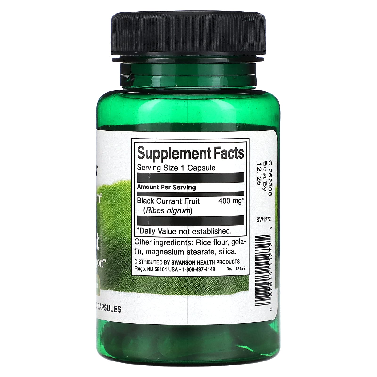 Swanson, Full Spectrum Black Currant, 400 mg, 60 Capsules - Image 2