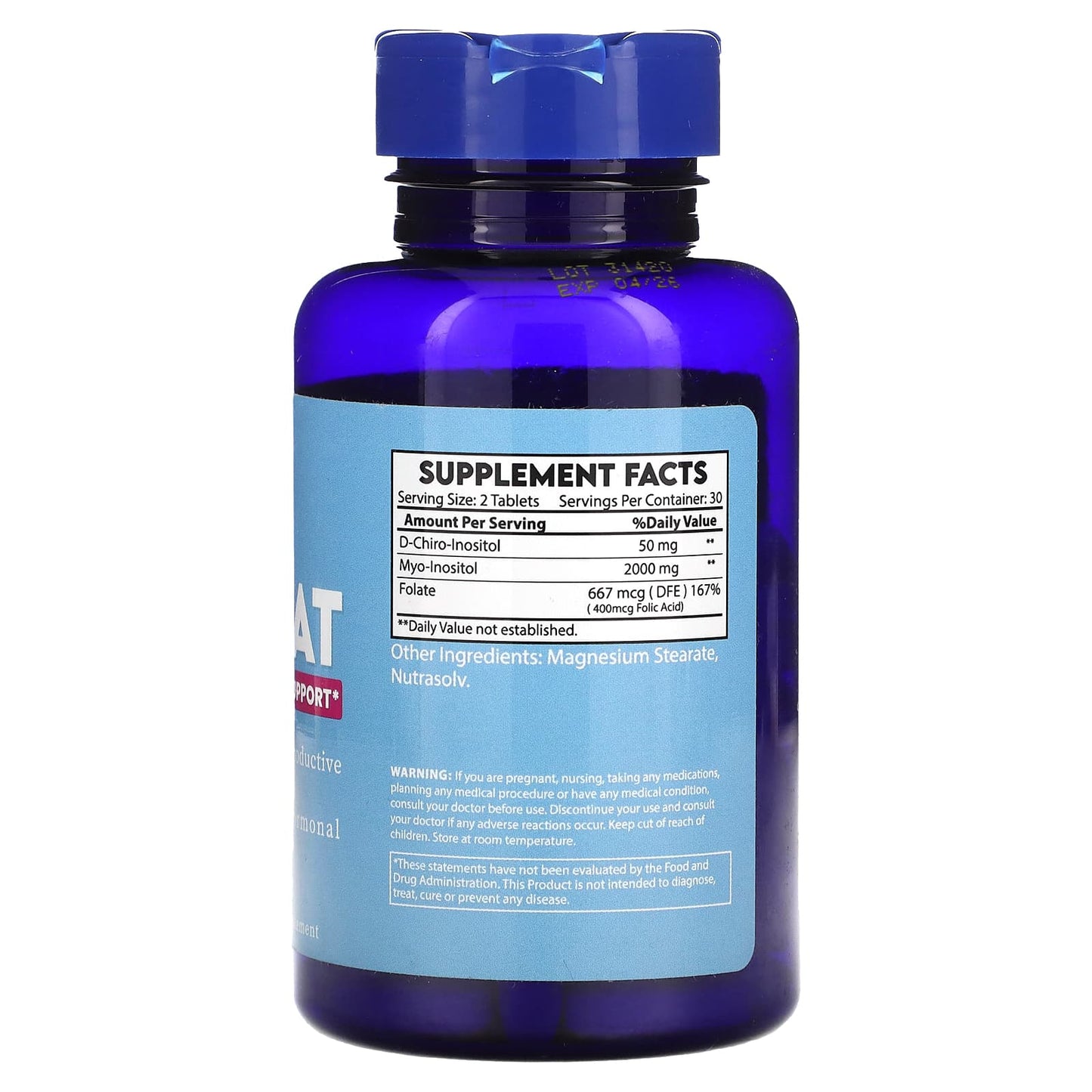Secrets of Tea, Vidalocity, Ovulat, Women's Fertility Support, 60 Tablets - Image 2