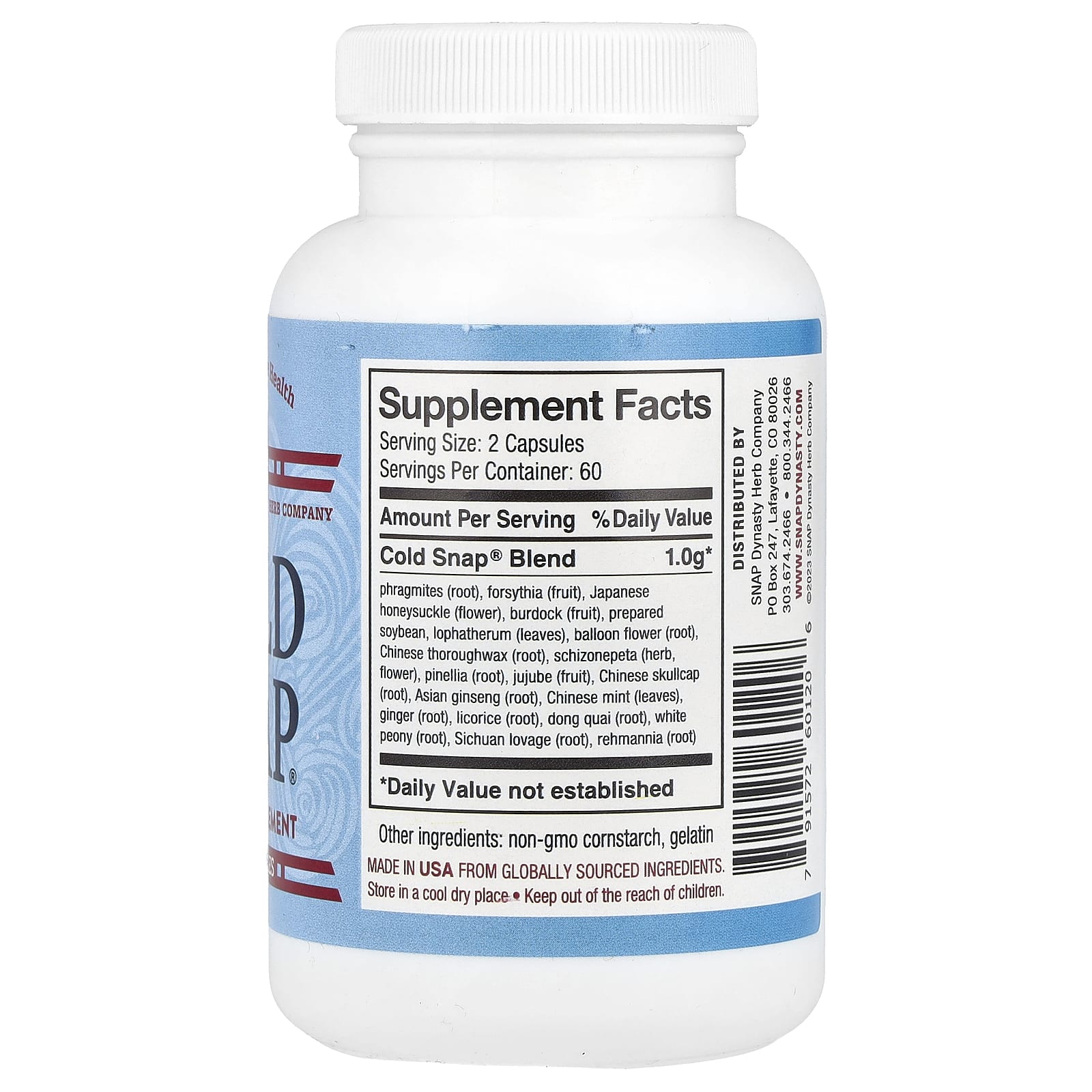 Snap Dynasty, Cold Snap®, 120 Capsules - Image 2