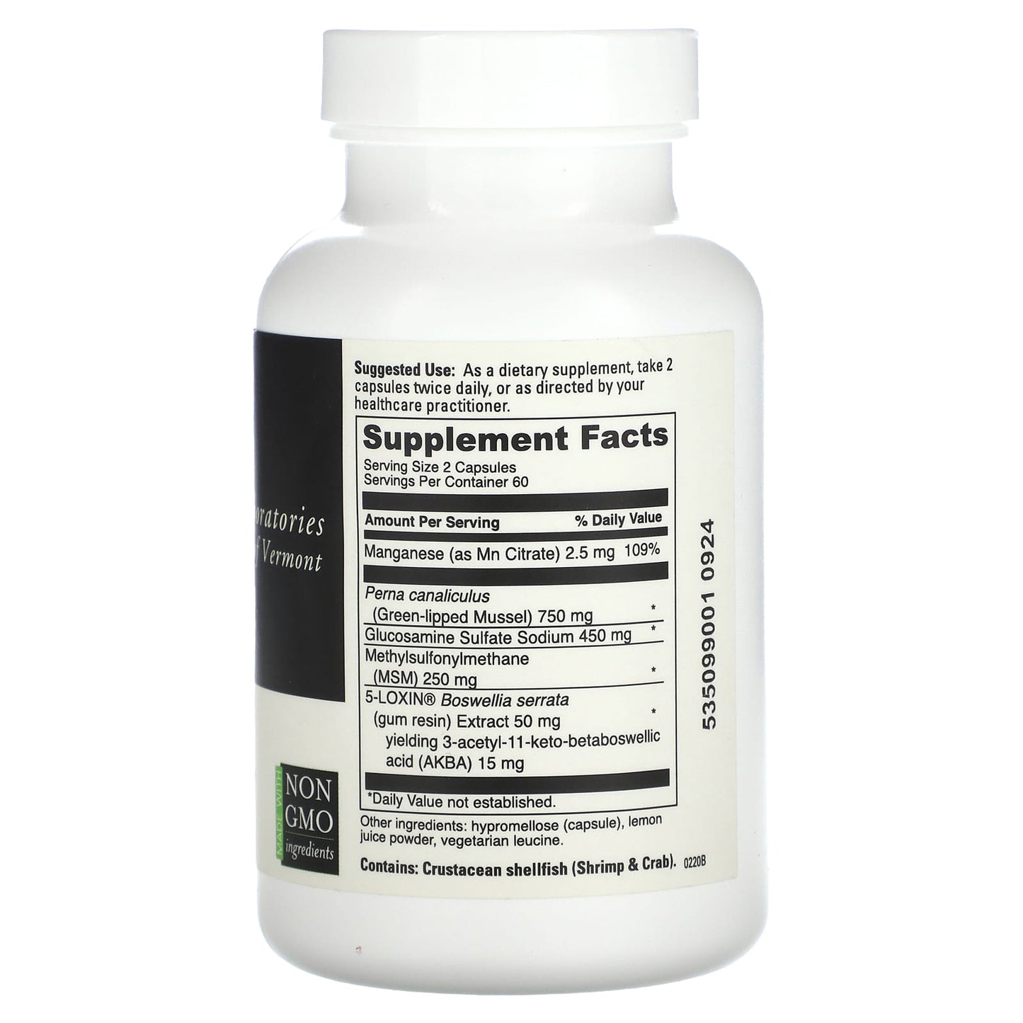 DaVinci Joint Support Supplement for Comfort & Flexibility - 120 Capsules - Image 2