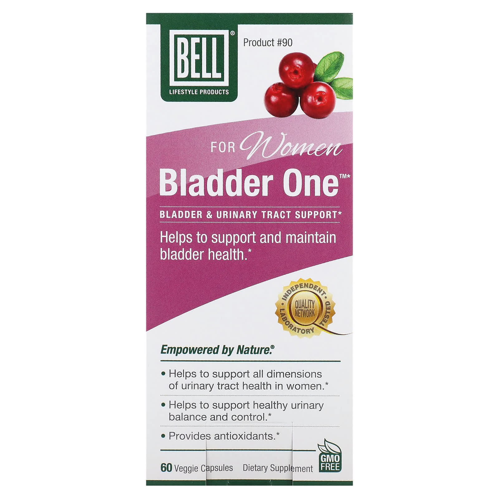 Bladder Health Support for Women - 60 Veggie Capsules by Bell Lifestyle - Image 1