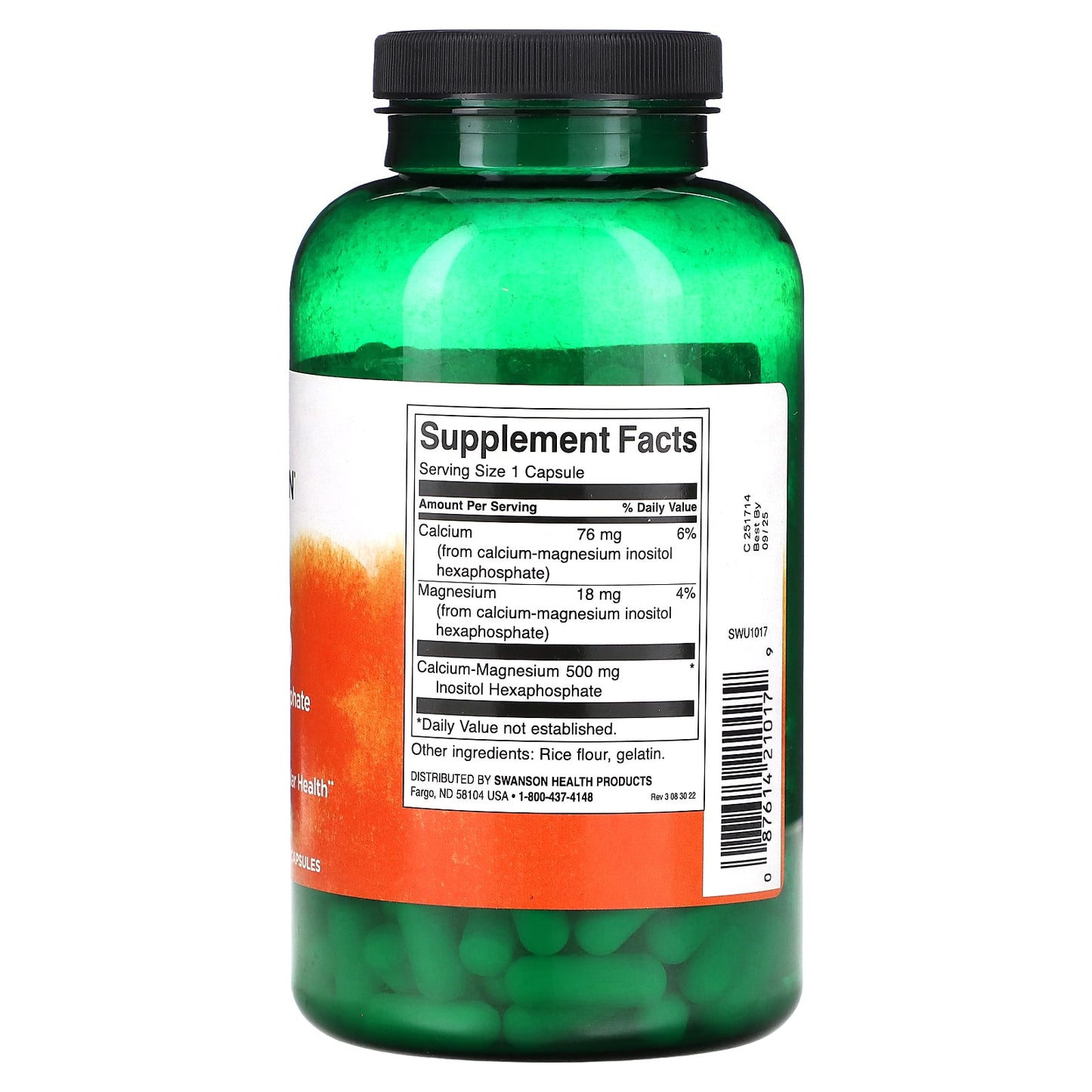 Swanson, IP-6, 500 mg, 240 Capsules - Image 2