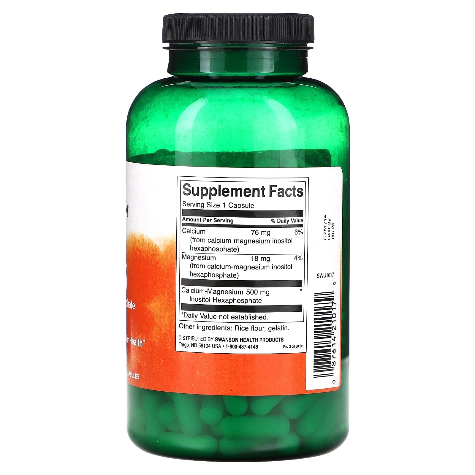 Swanson, IP-6, 500 mg, 240 Capsules - Image 2