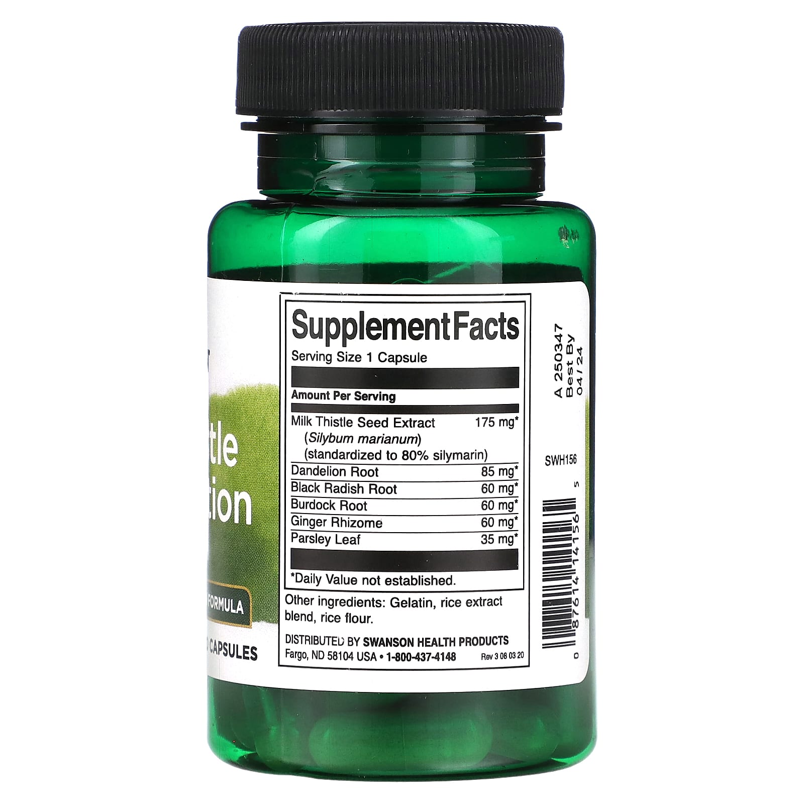 Swanson, Milk Thistle Combination, 60 Capsules - Image 2