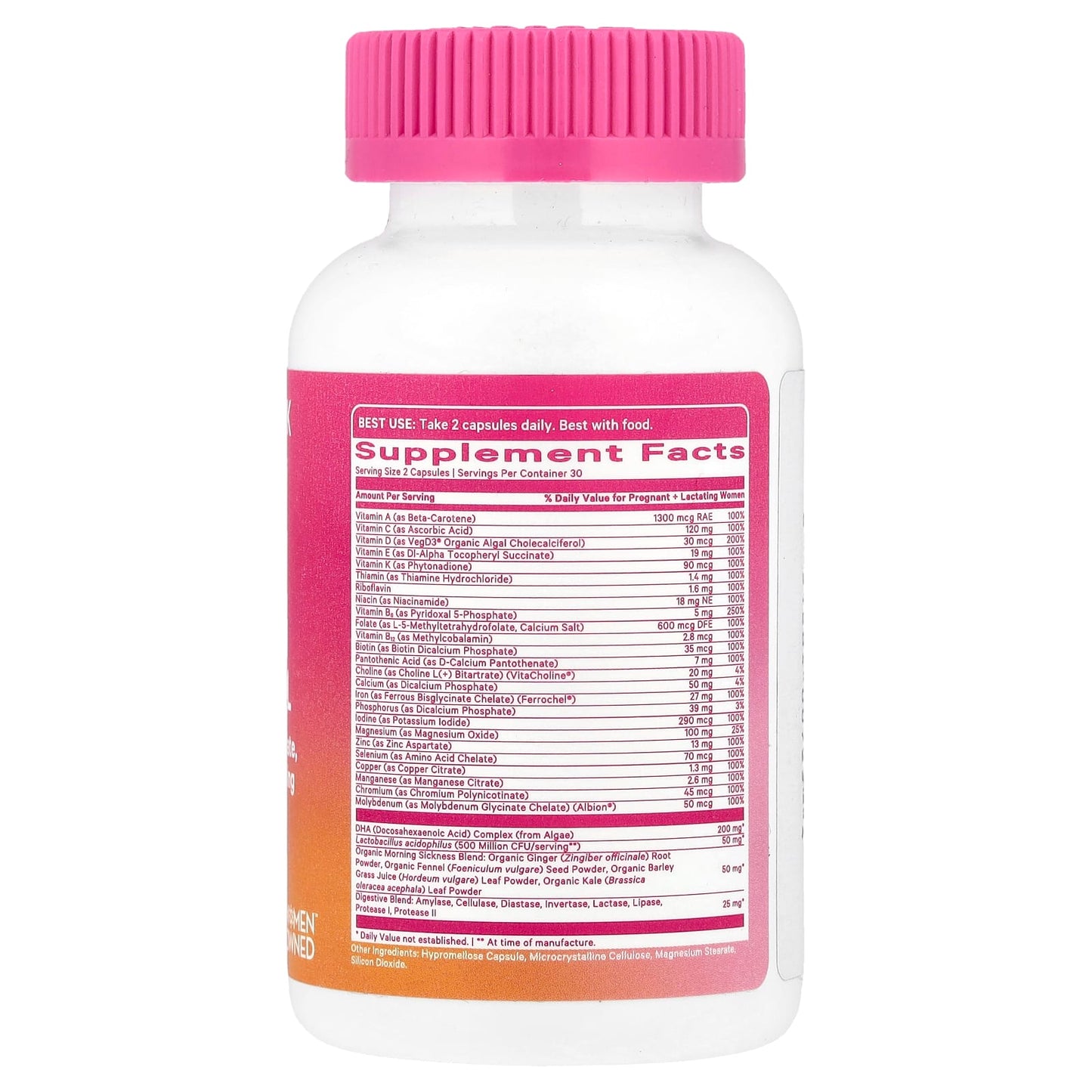 Pink Stork, Premium Prenatal, 60 Capsules - Image 2