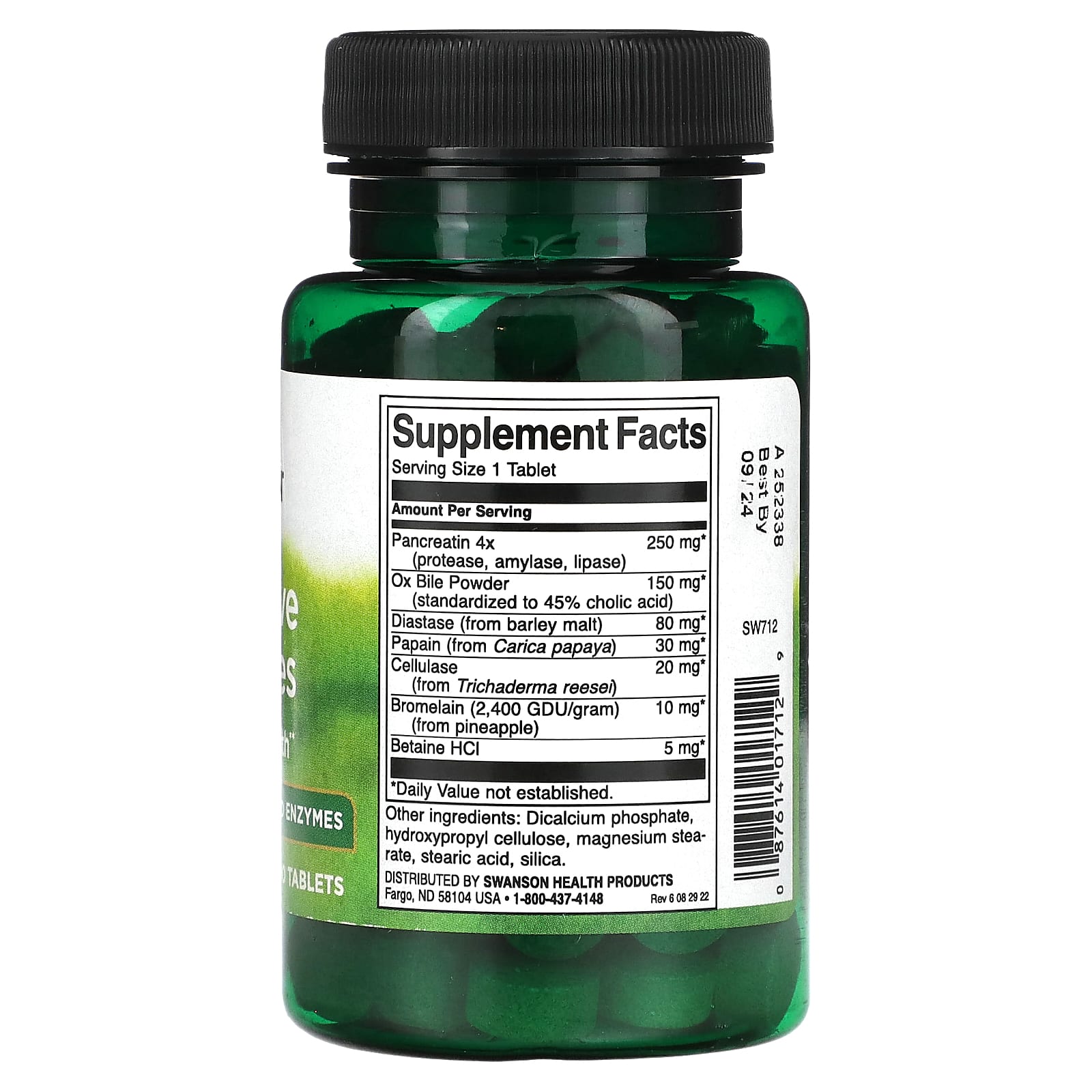 Swanson, Digestive Enzymes, 90 Tablets - Image 2
