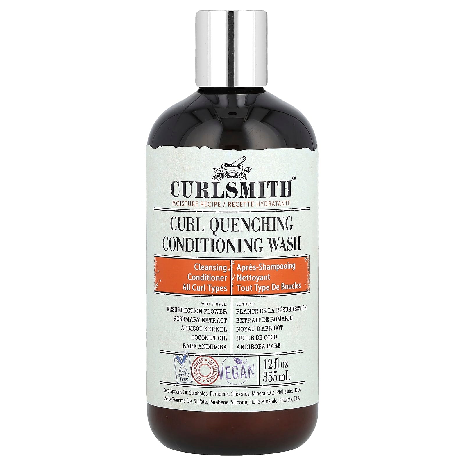Curlsmith Foamless Co-Wash for All Curl Types | Hydrate & Detangle - Image 1