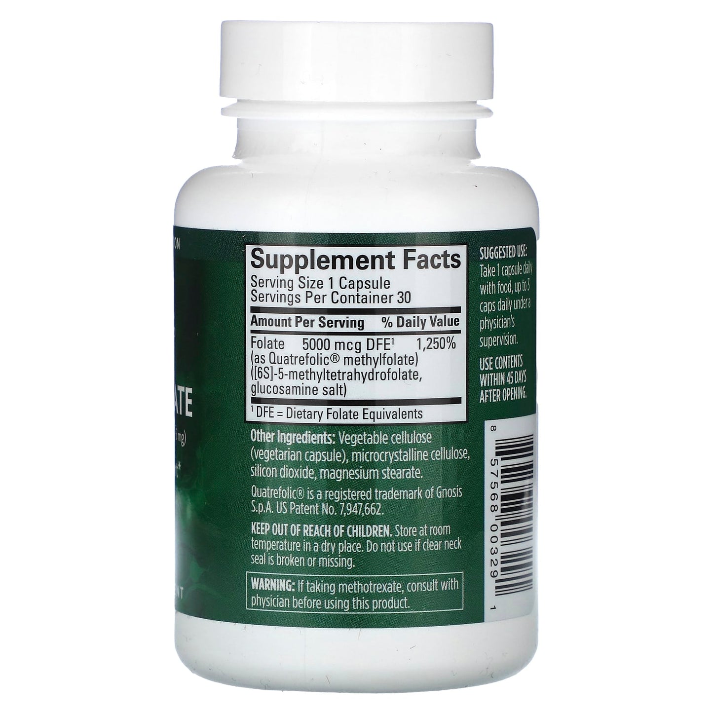 Methylfolate Mood Support by BrainMD - 5,000 mcg, 30 Capsules - Image 2