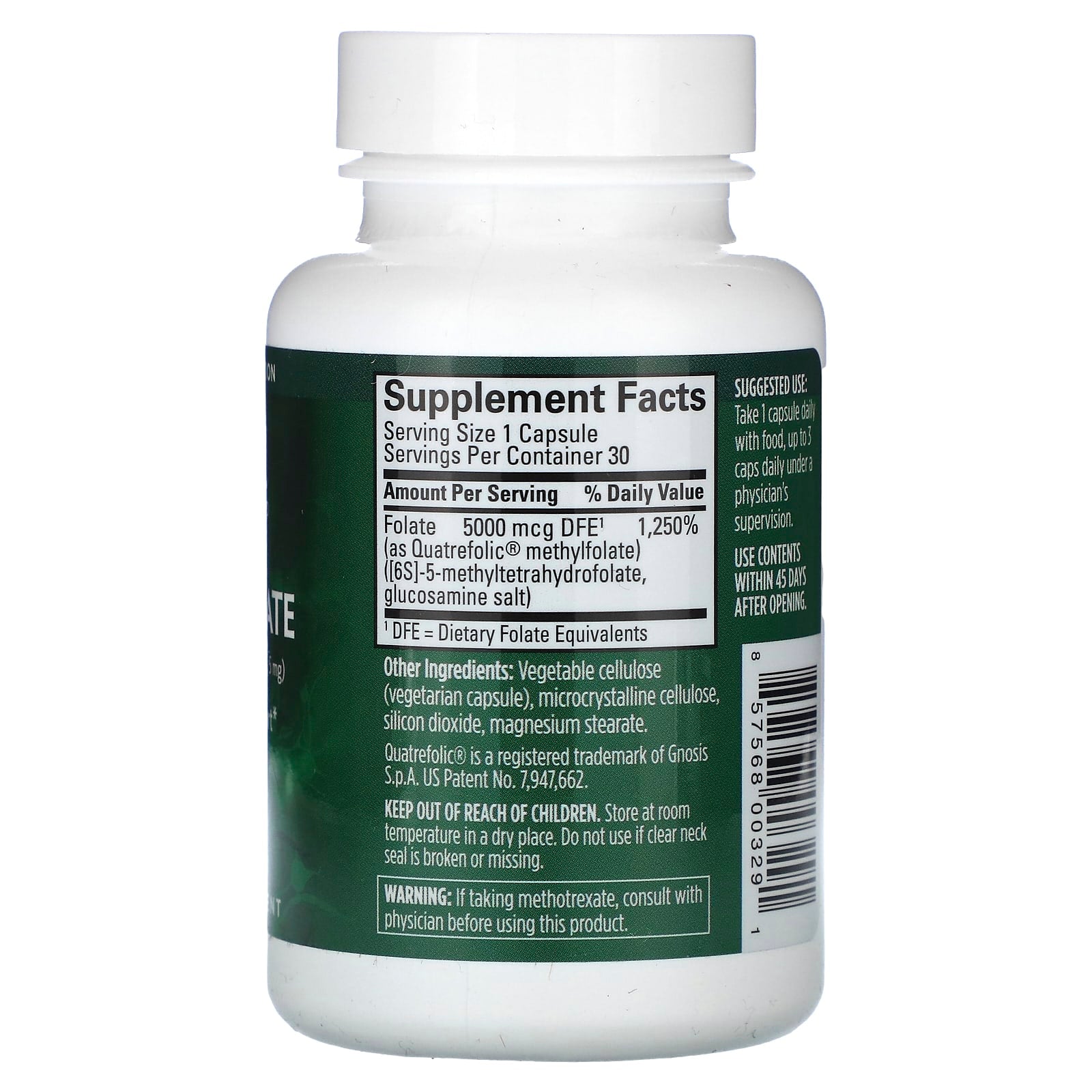 Methylfolate Mood Support by BrainMD - 5,000 mcg, 30 Capsules - Image 2