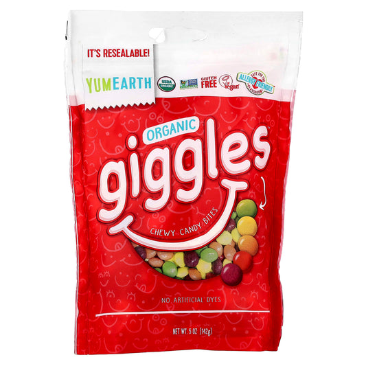 YumEarth, Organic Giggles™, Chewy Candy Bites, 5 oz (142 g) - Image 1