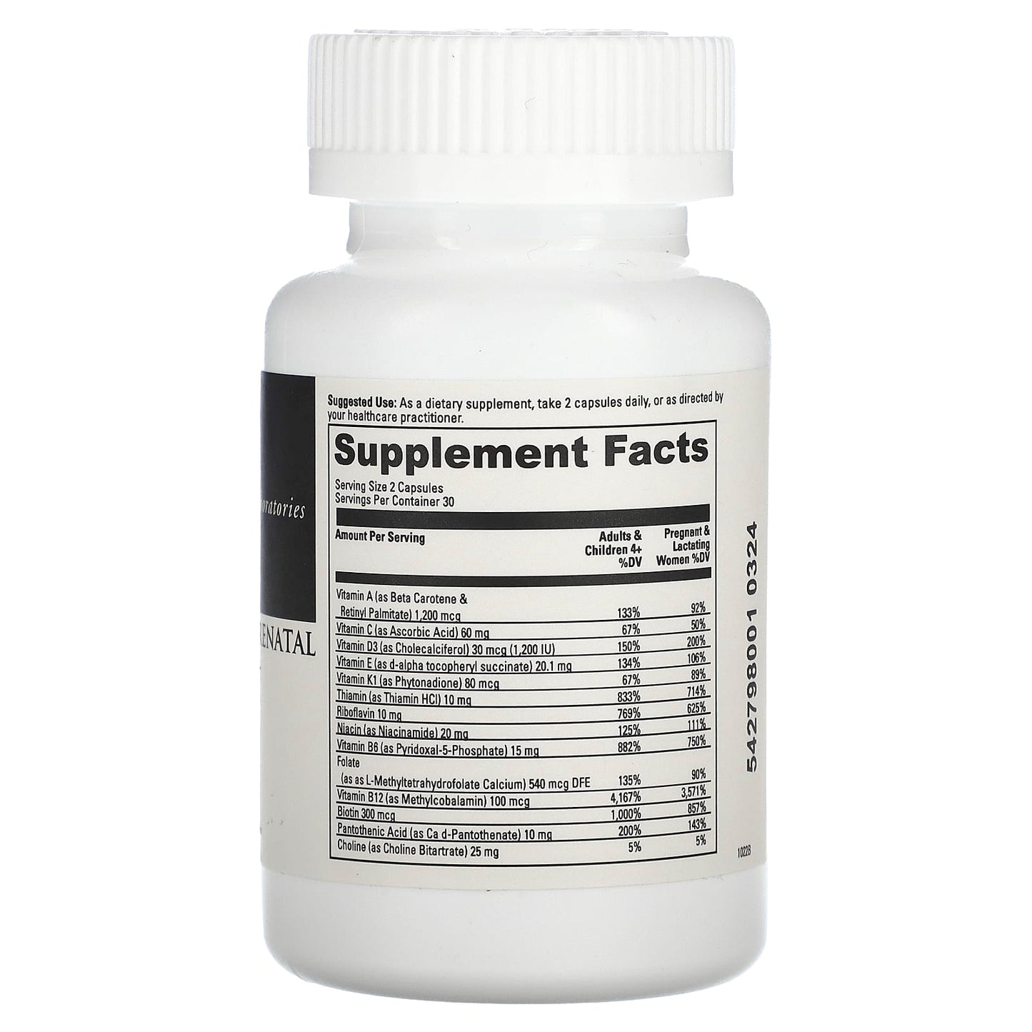 Prenatal Packer with Probiotics | Daily Best by DaVinci Labs, 60 Capsules - Image 2