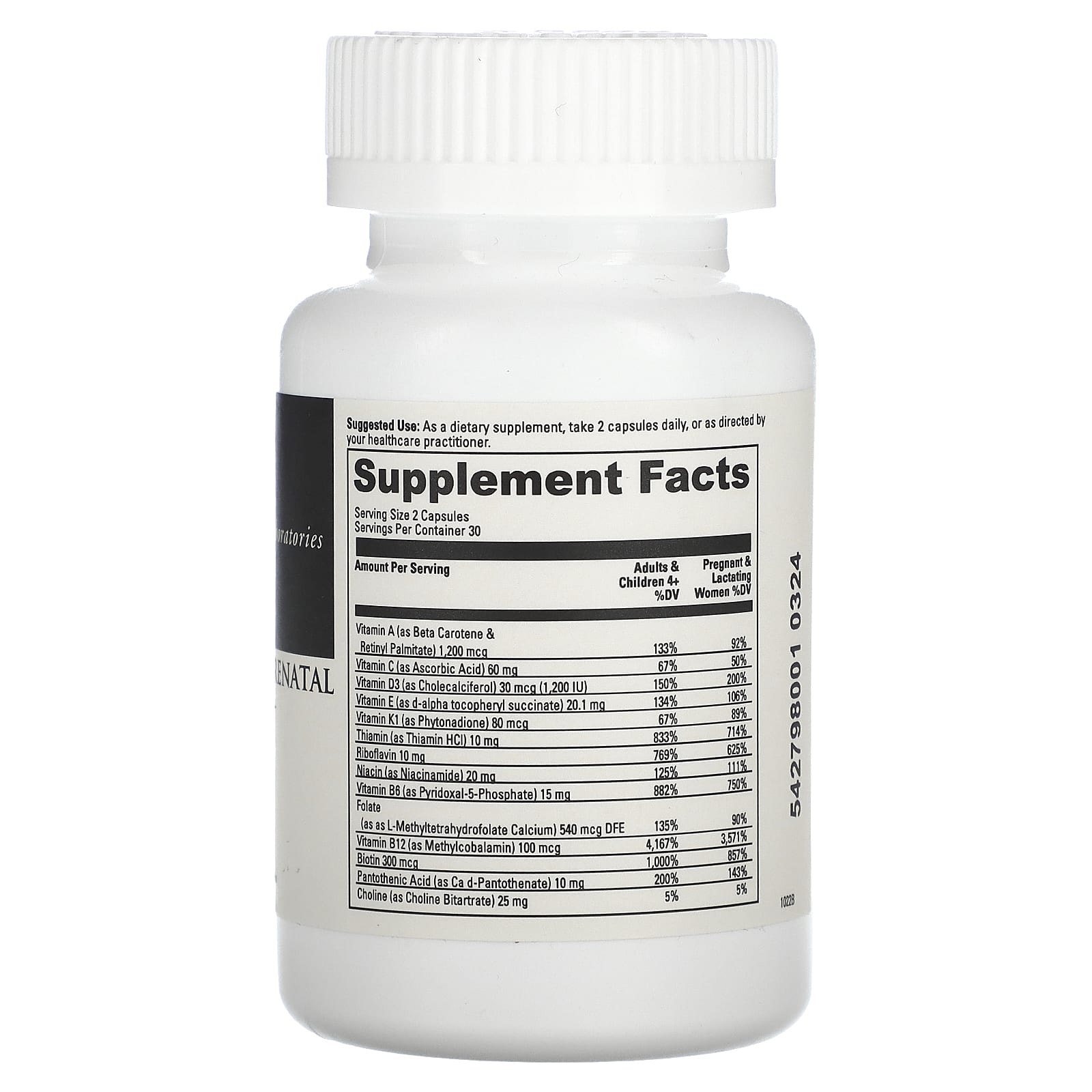 Prenatal Packer with Probiotics | Daily Best by DaVinci Labs, 60 Capsules - Image 2