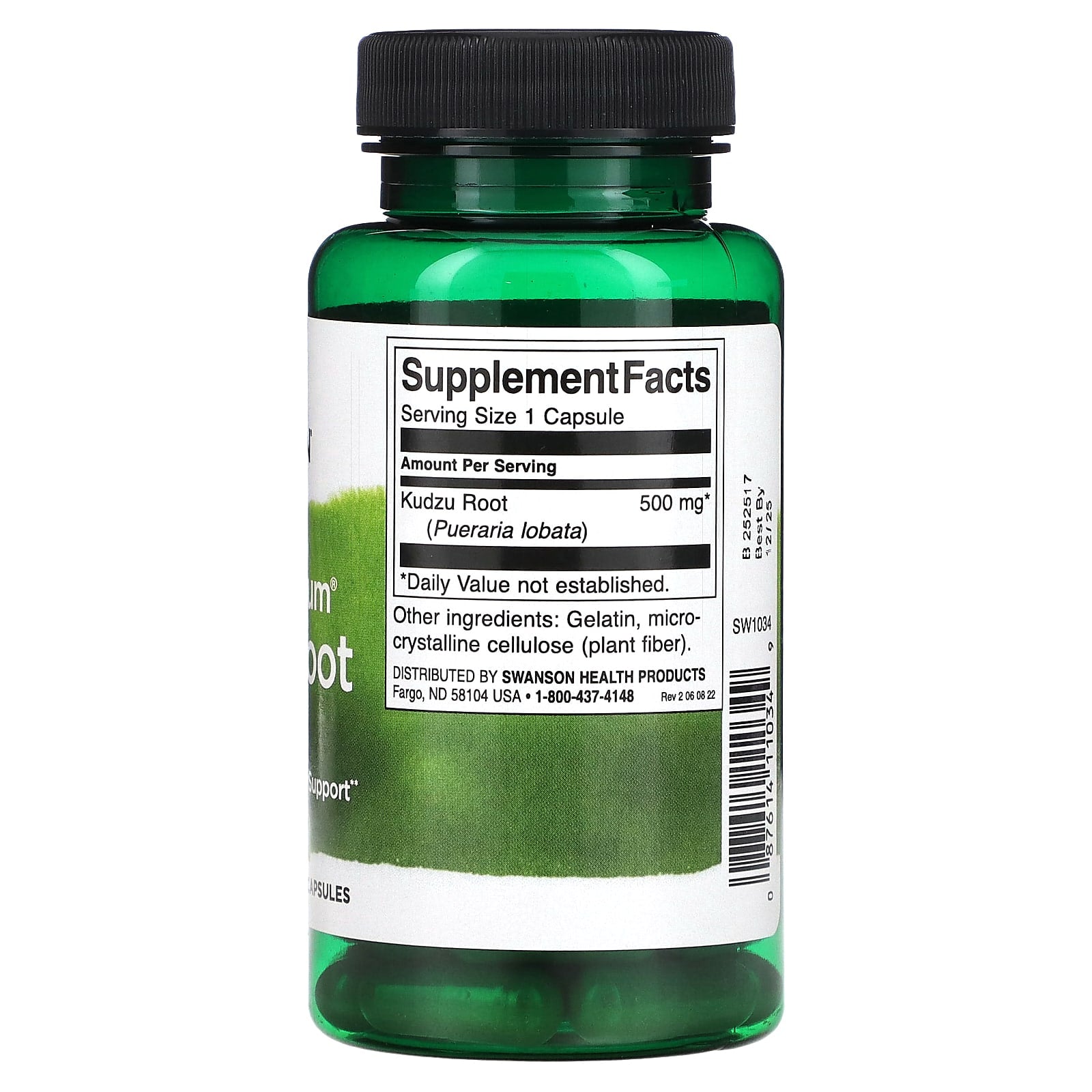 Swanson, Full Spectrum Kudzu Root, 500 mg, 60 Capsules - Image 2