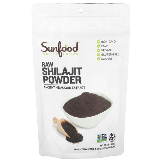 Sunfood, Raw Shilajit Powder, 3.5 oz (100 g) - Image 1