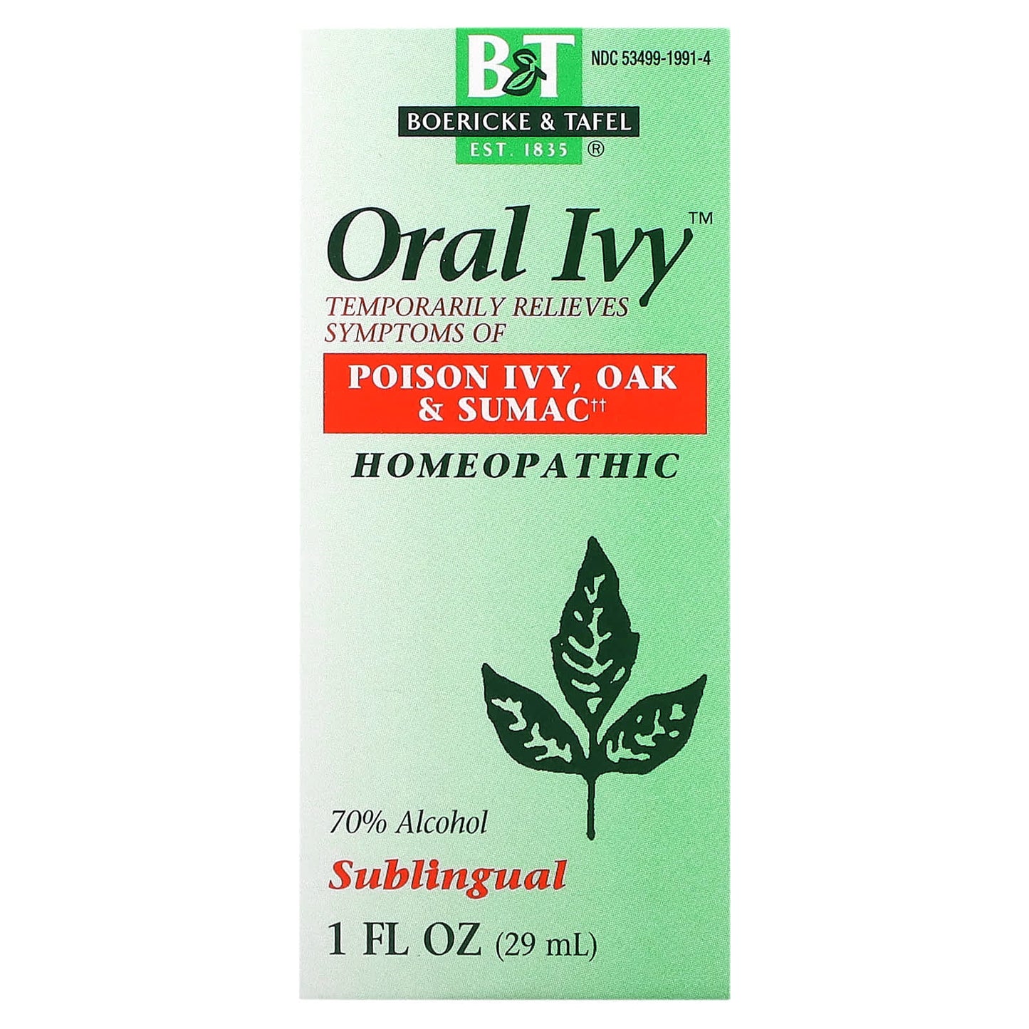Relieve Poison Ivy Symptoms with Boericke & Tafel Oral Ivy - Image 1