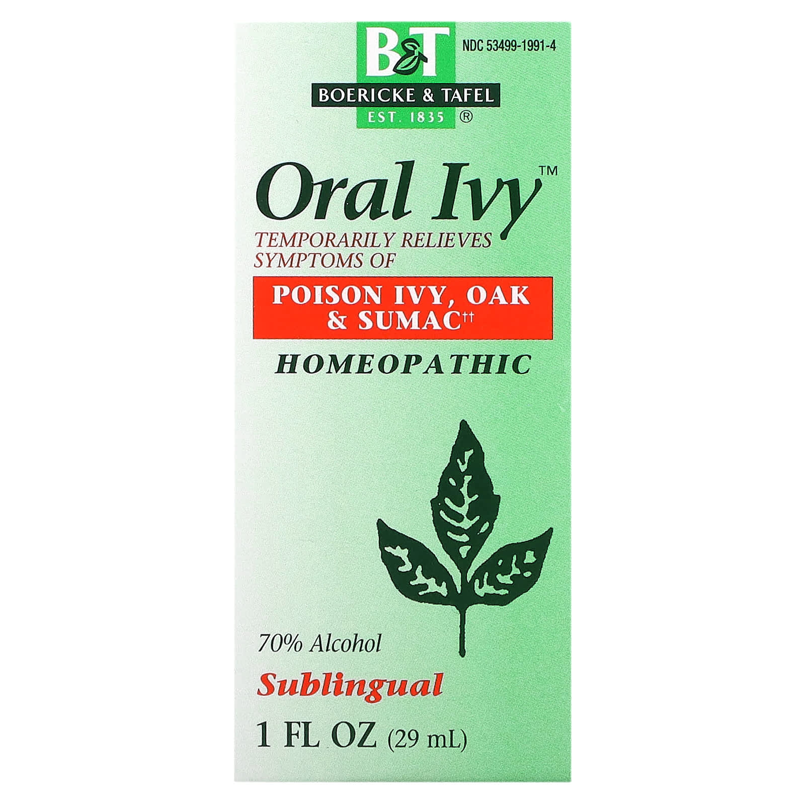 Relieve Poison Ivy Symptoms with Boericke & Tafel Oral Ivy - Image 1