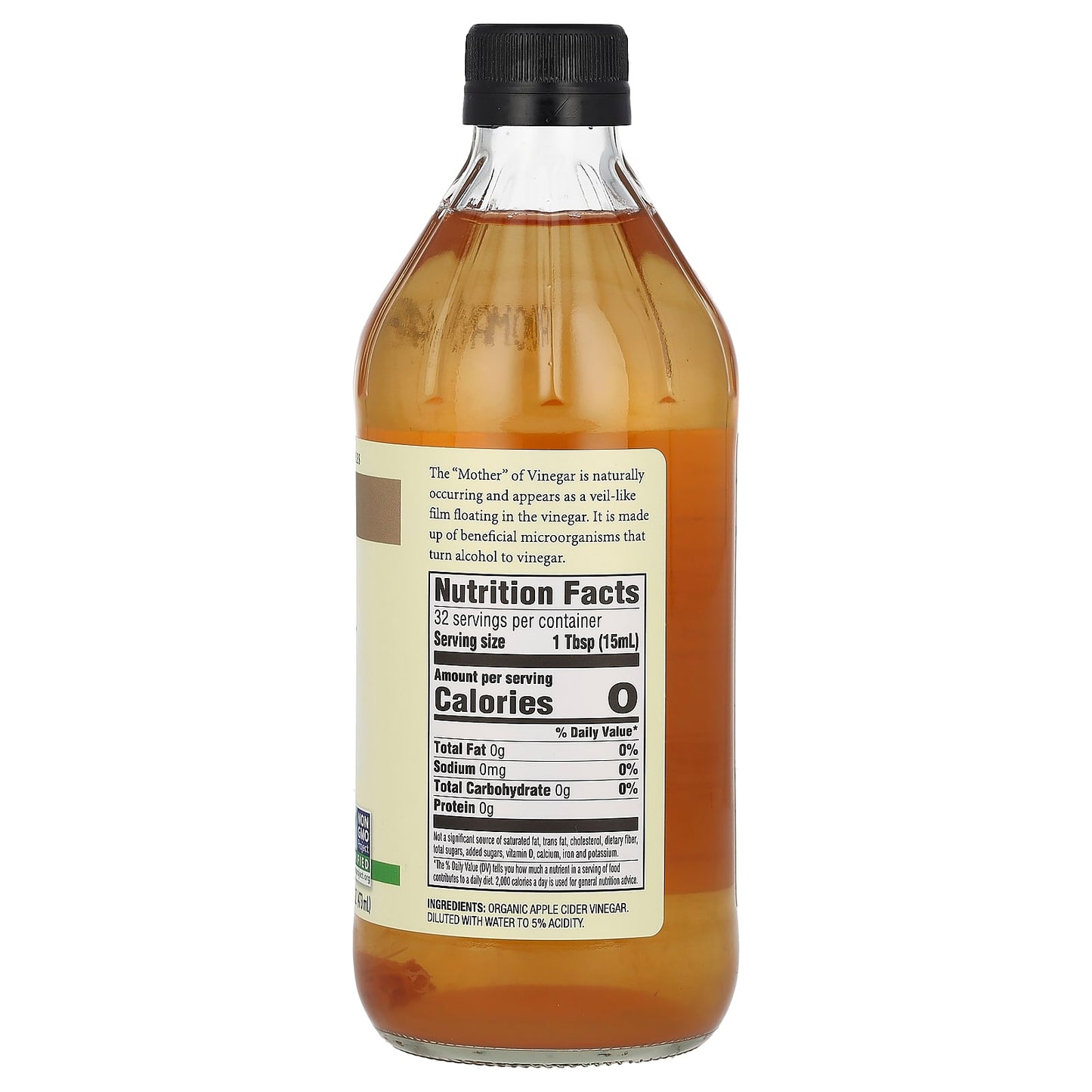 Spectrum Culinary, Organic Apple Cider Vinegar, Filtered, 16 fl oz (473 ml) - Image 2