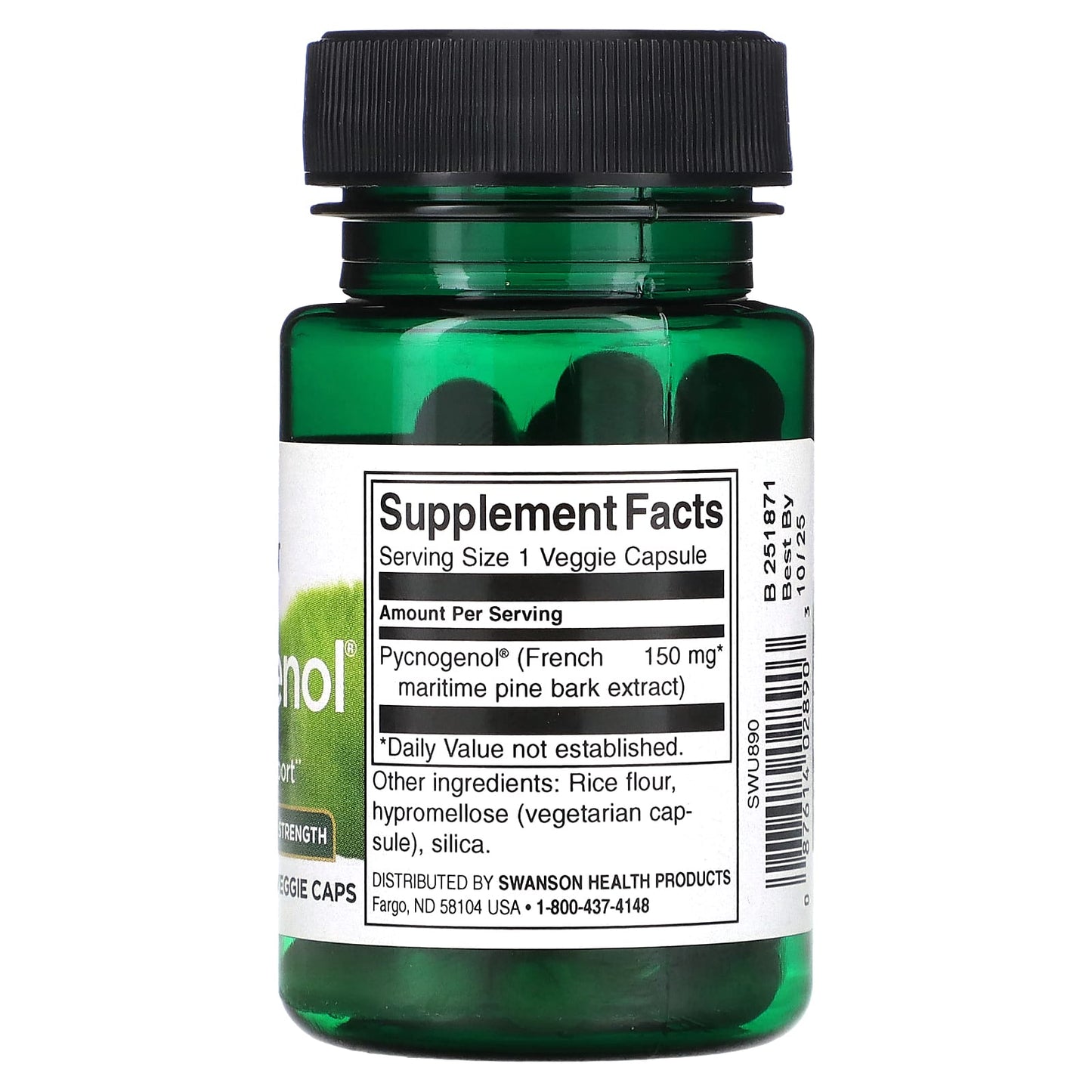 Swanson, Pycnogenol, Super Strength, 150 mg, 30 Veggie Caps - Image 2