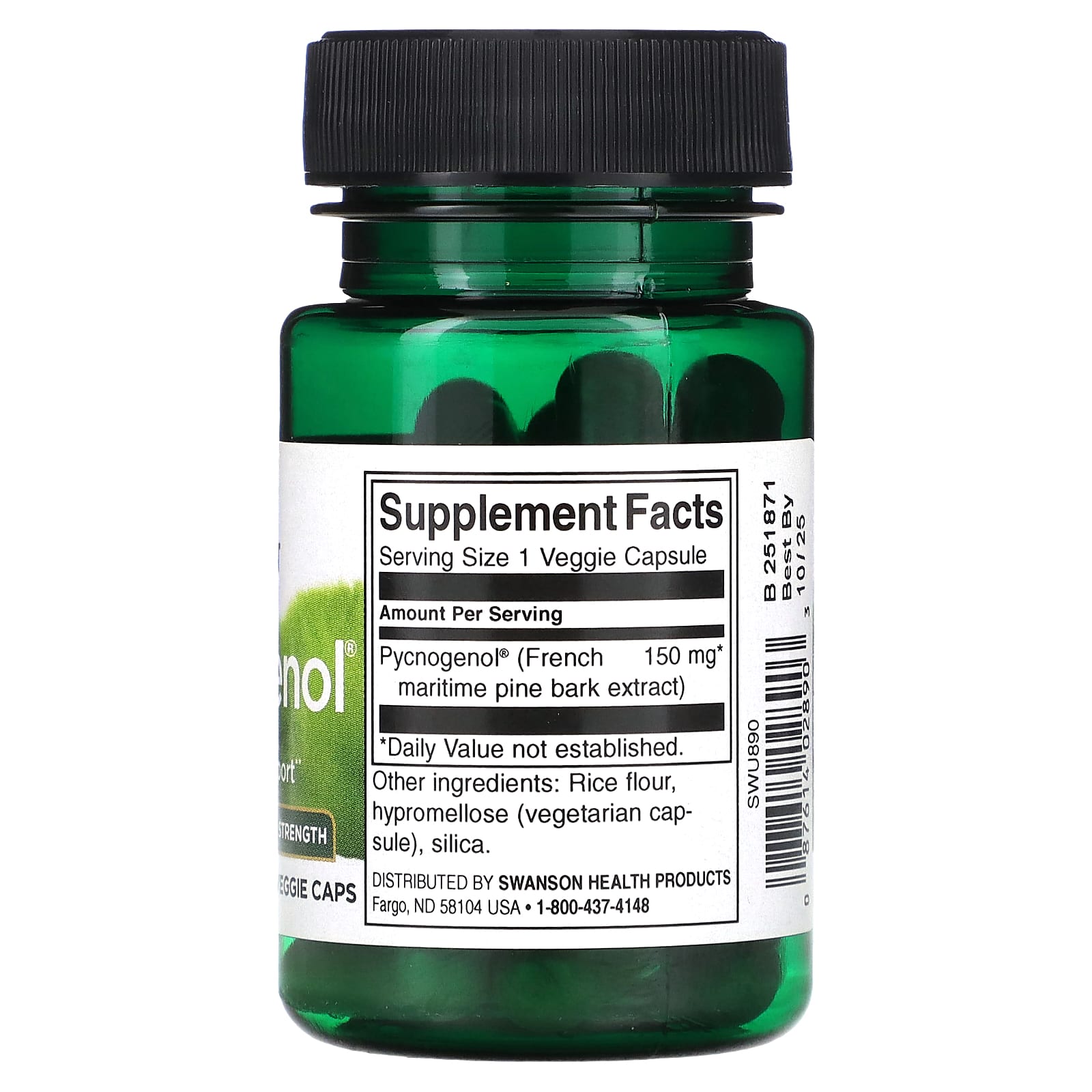 Swanson, Pycnogenol, Super Strength, 150 mg, 30 Veggie Caps - Image 2