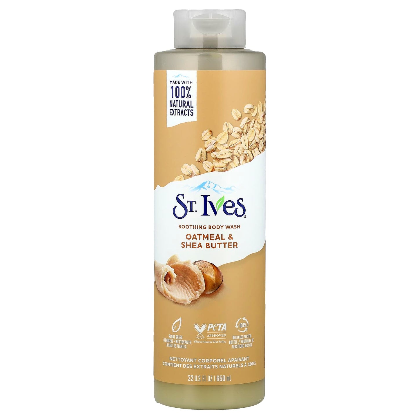 St. Ives, Soothing Body Wash, Oatmeal & Shea Butter, 22 fl oz (650 ml) - Image 1