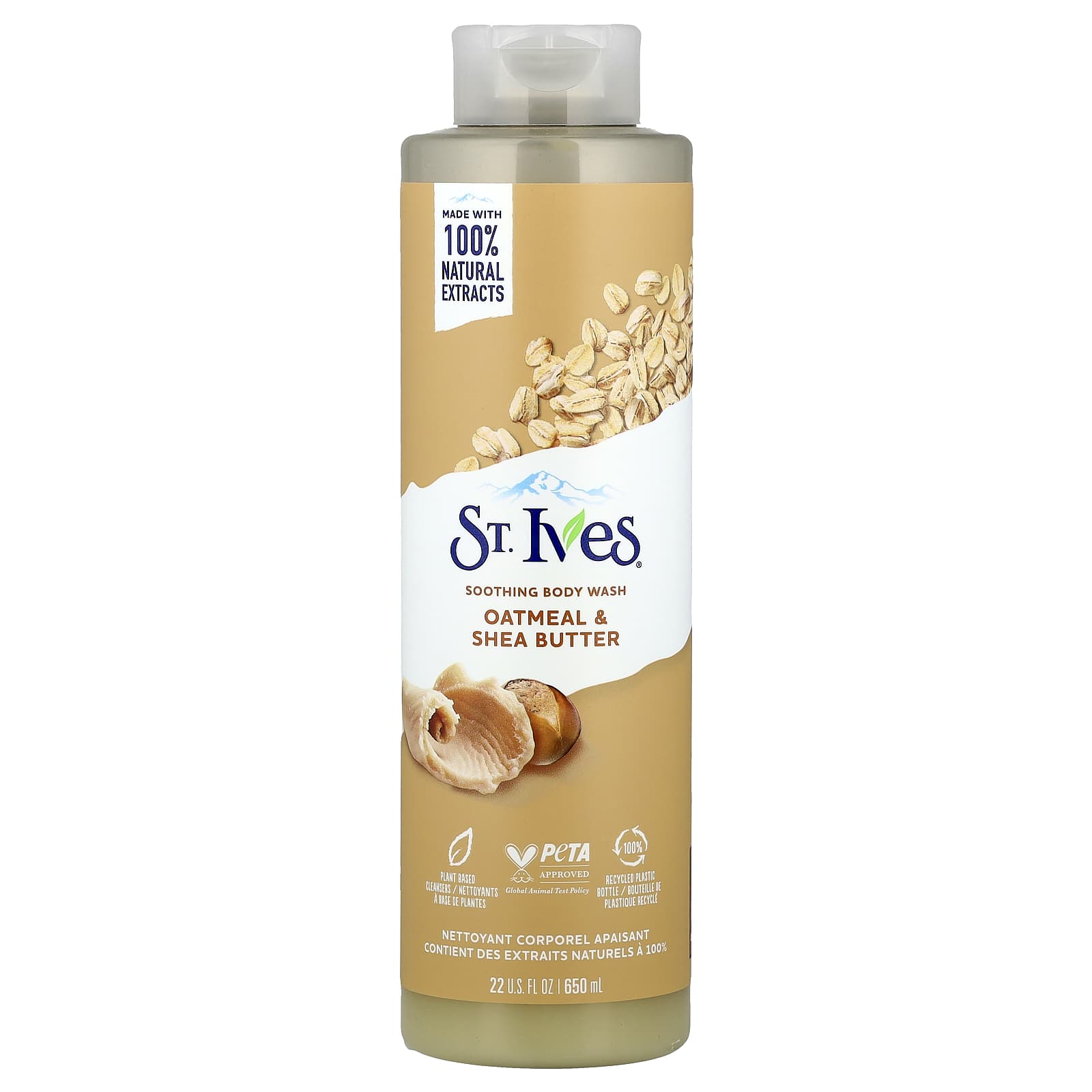 St. Ives, Soothing Body Wash, Oatmeal & Shea Butter, 22 fl oz (650 ml) - Image 1