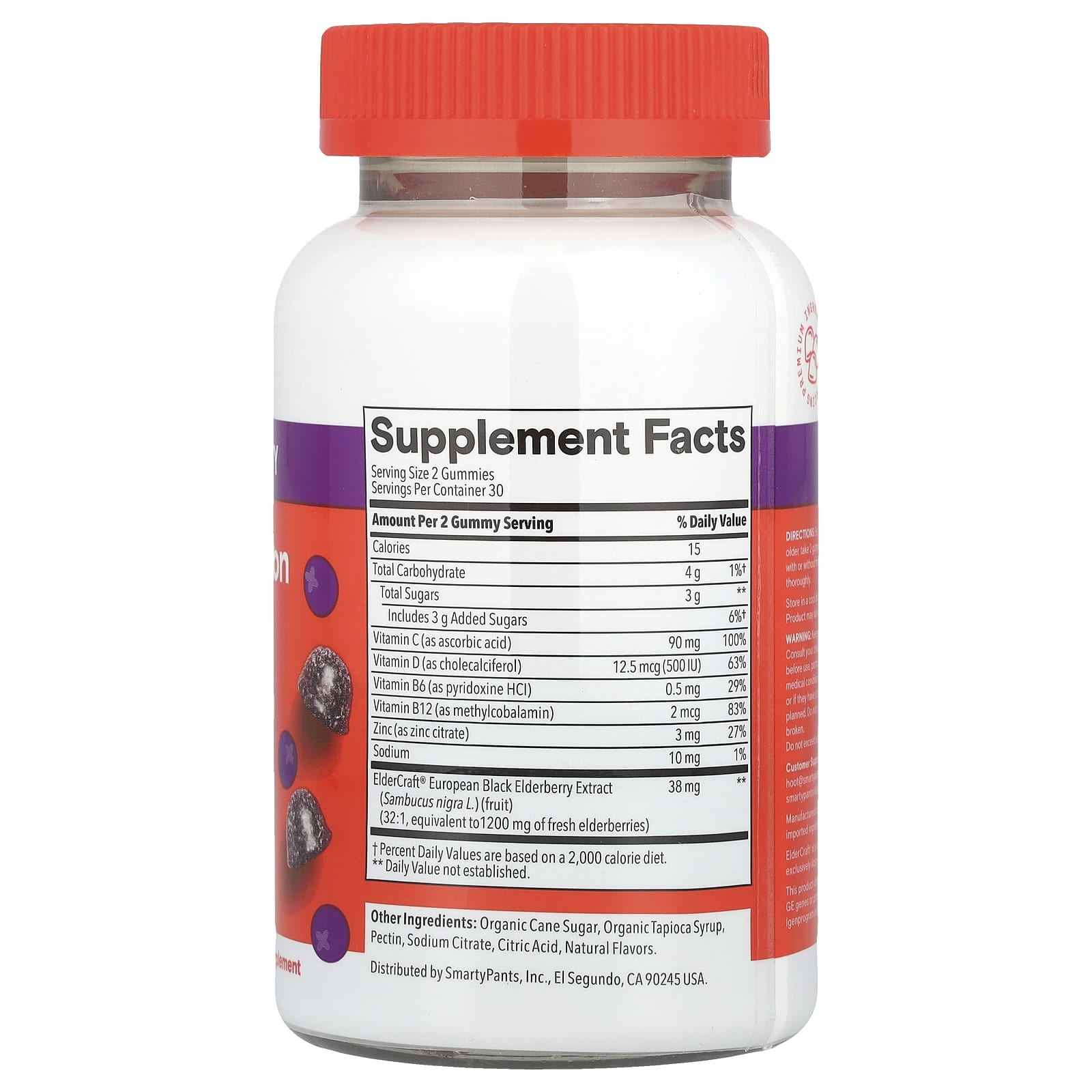 SmartyPants, Kids, Triple Action Immunity Gummies with Elderberry, 60 Gummies - Image 2