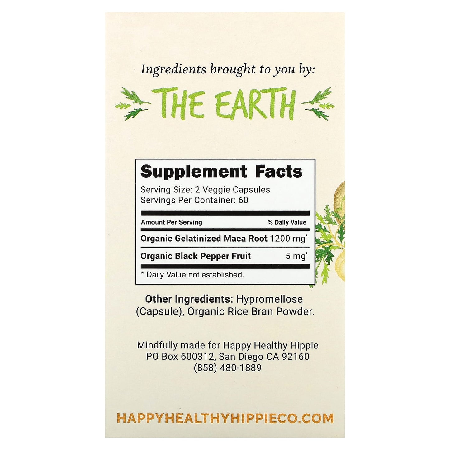 Boost Libido and Energy with Maca Powder Capsules by Happy Healthy Hippie - Image 2
