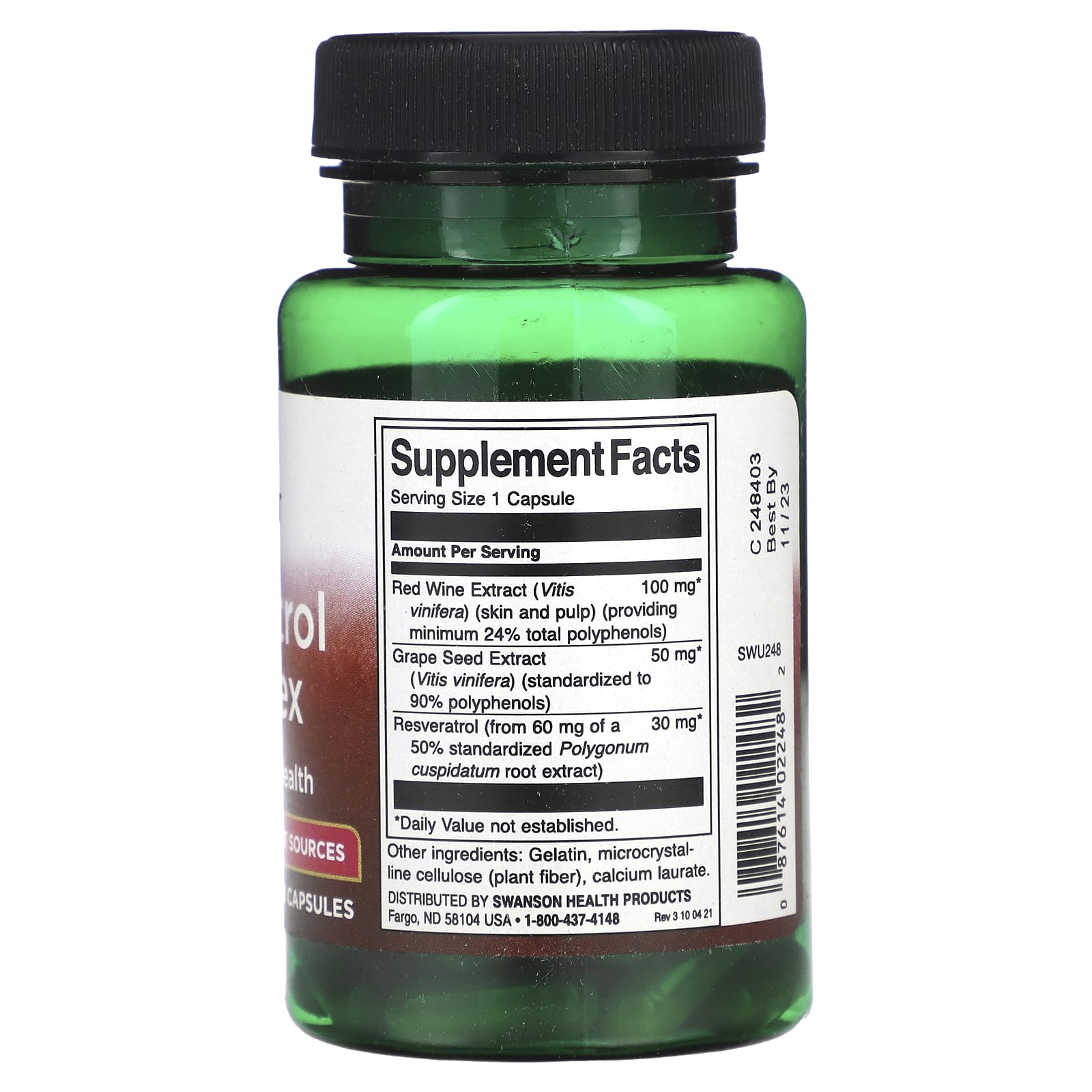 Swanson, Resveratrol Complex, 60 Capsules - Image 2
