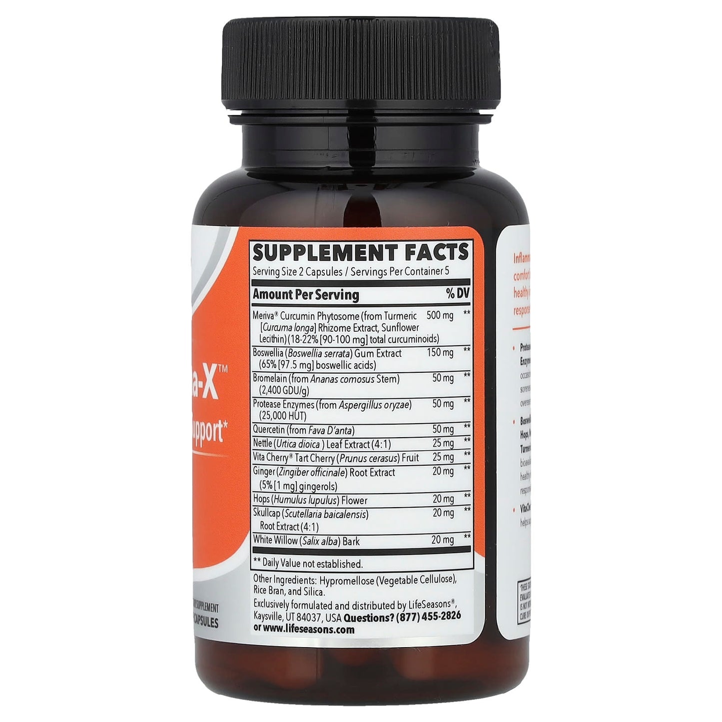 LifeSeasons, Therapeutics, Inflamma-X™, 10 Veg Capsules - Image 2