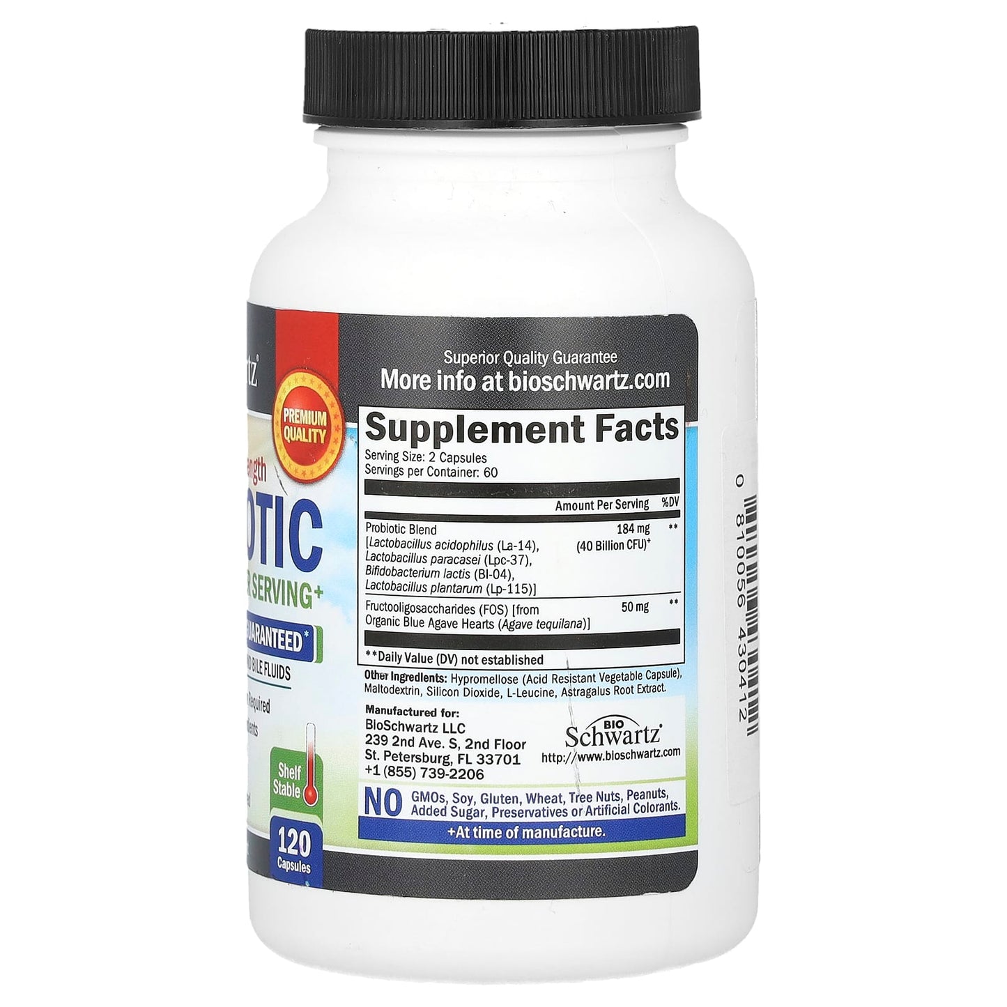 Advanced Strength Probiotic Supplement - 120 Capsules for Gut Health - Image 2