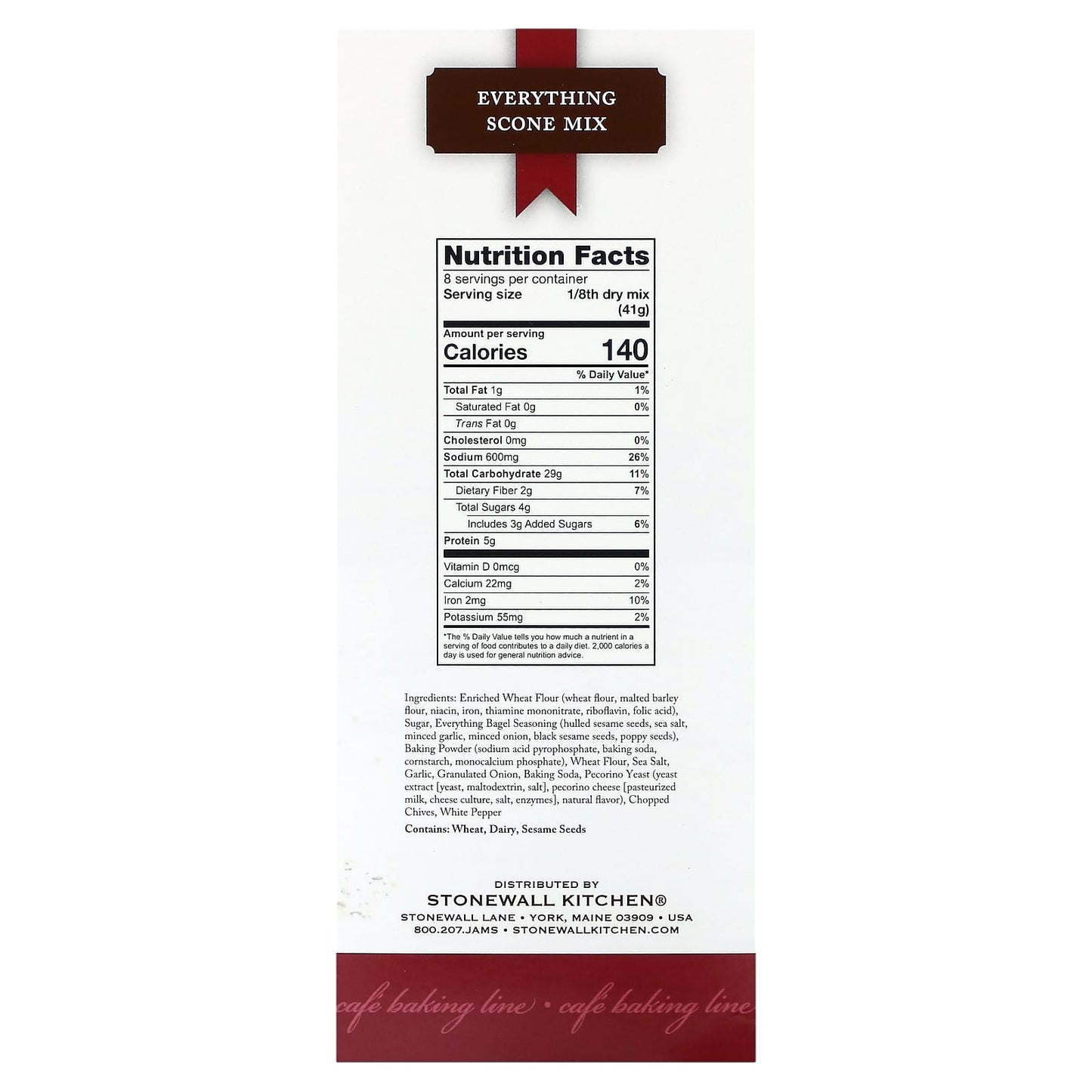 Stonewall Kitchen, Everything Scone Mix, 11.54 oz (327.15 g) - Image 2