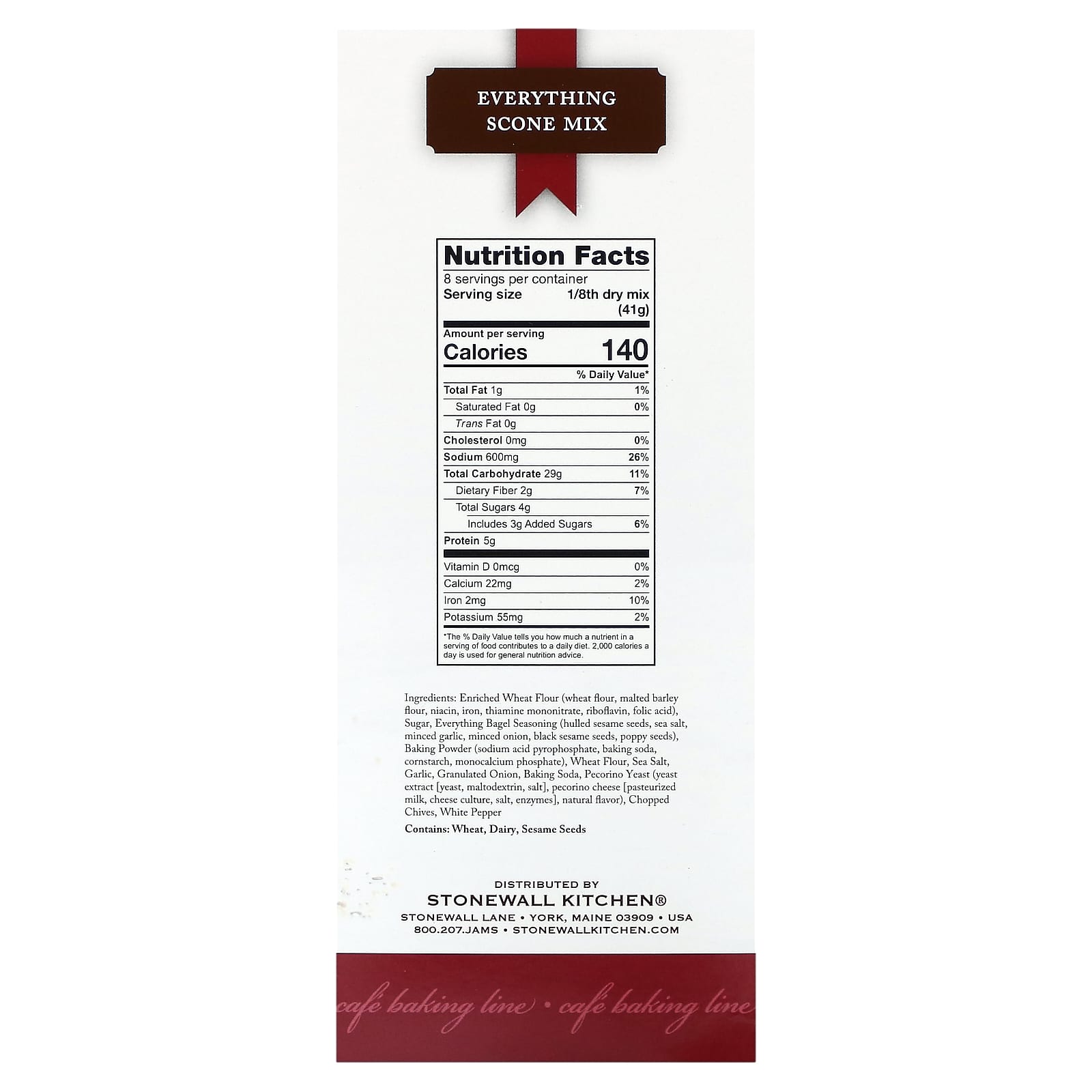 Stonewall Kitchen, Everything Scone Mix, 11.54 oz (327.15 g) - Image 2