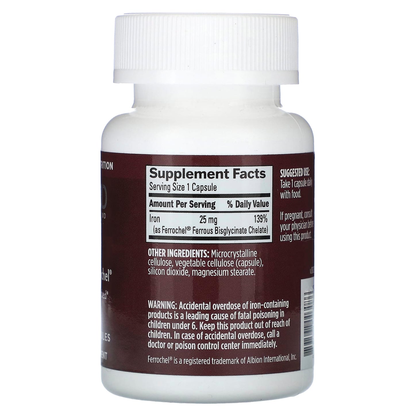 Boost Energy & Focus with BrainMD Iron, 30 Vegan Capsules, 25mg - Image 2